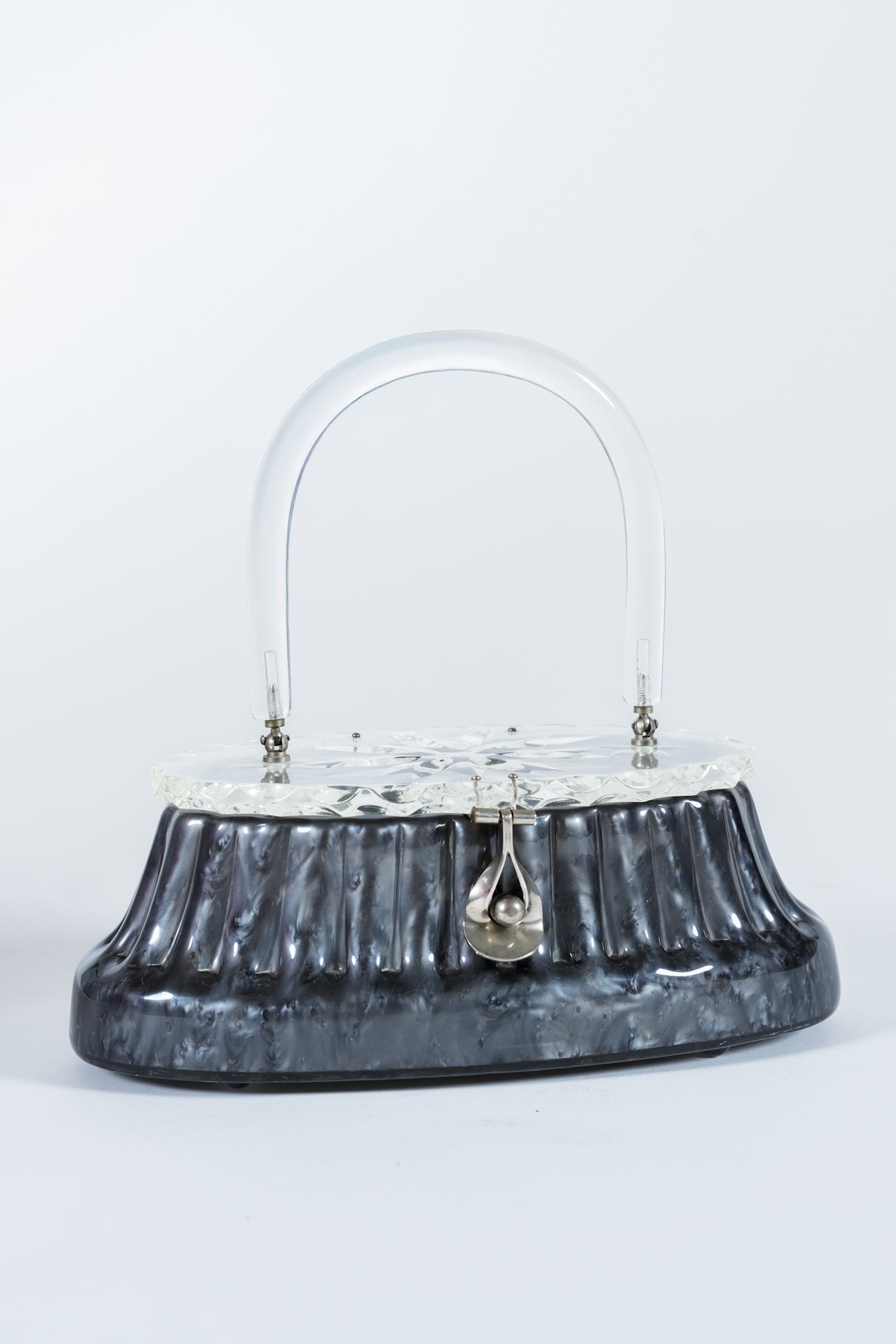 1970s Dark Lucite Purse