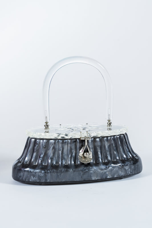 1970s Dark Lucite Purse