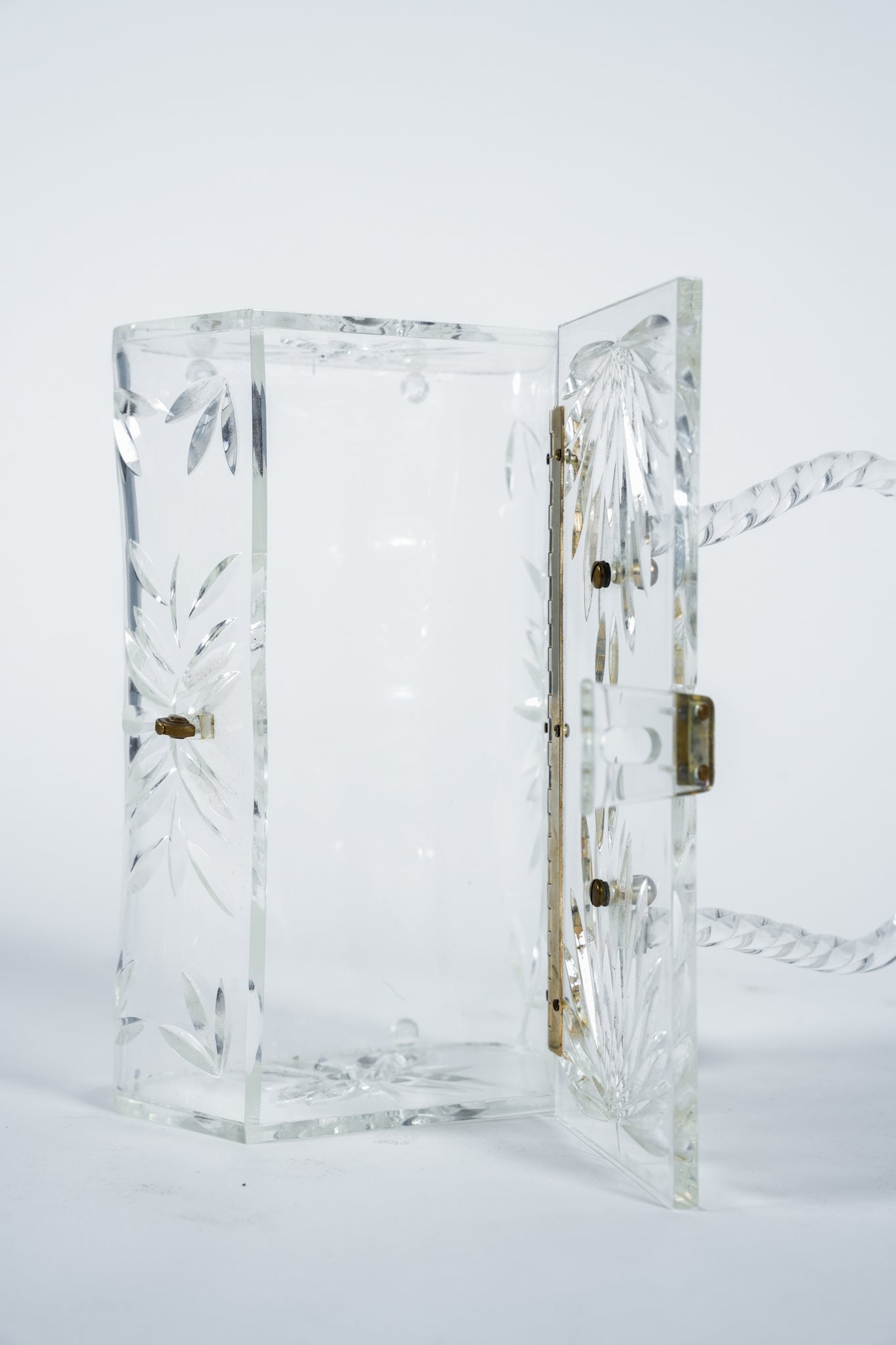 Vintage Crystal Clear Lucite Purse