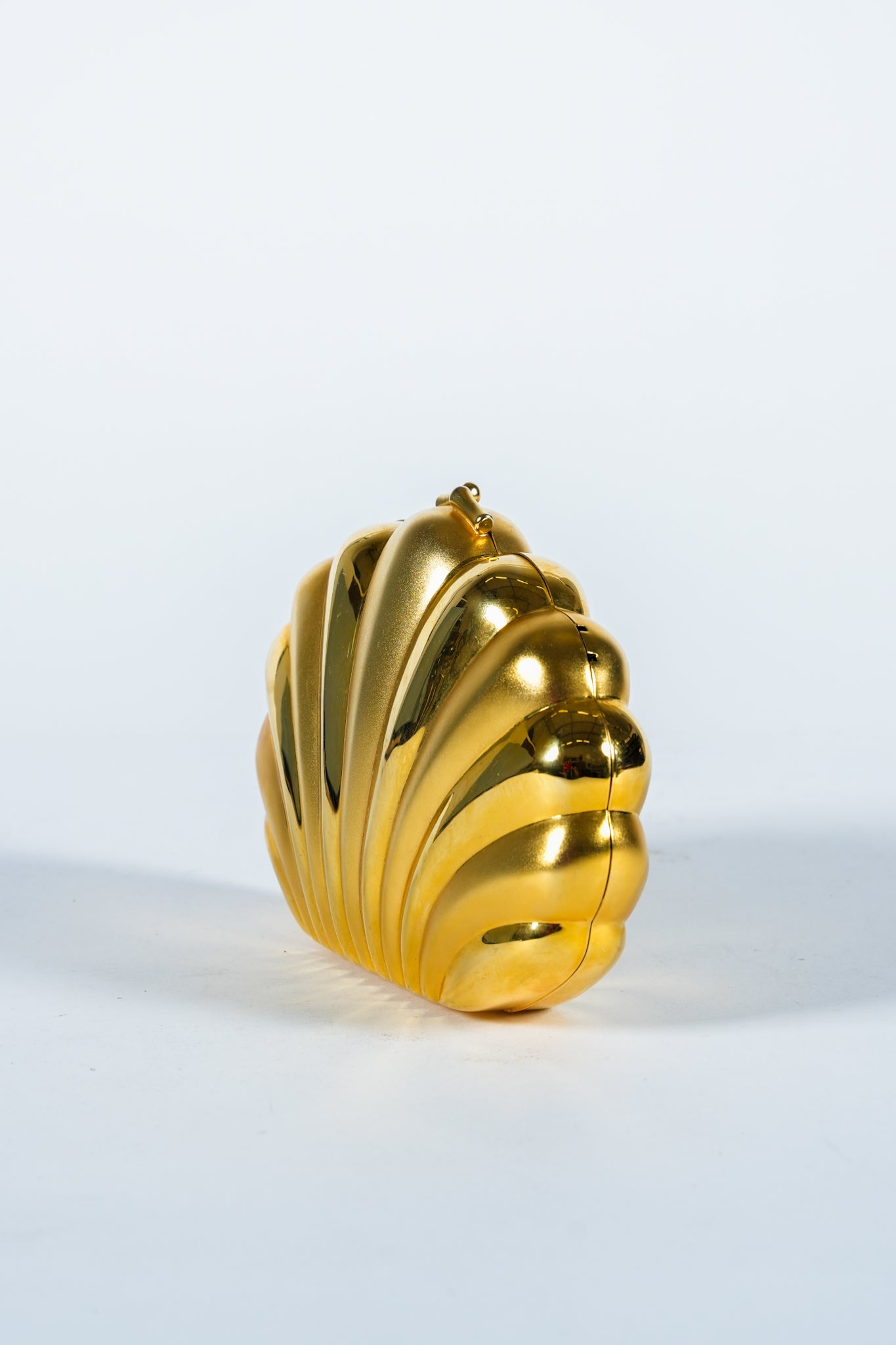 Vintage Gold Shell Clutch