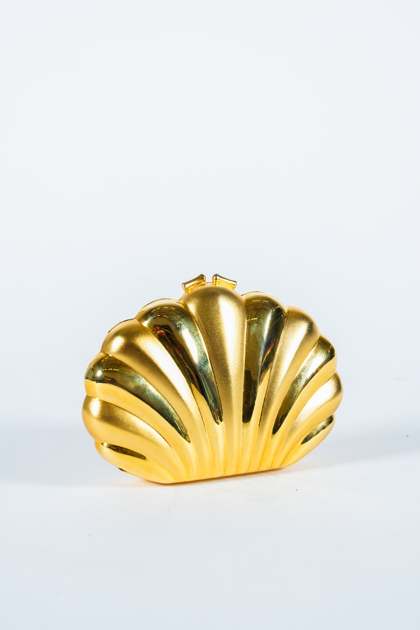Vintage Gold Shell Clutch