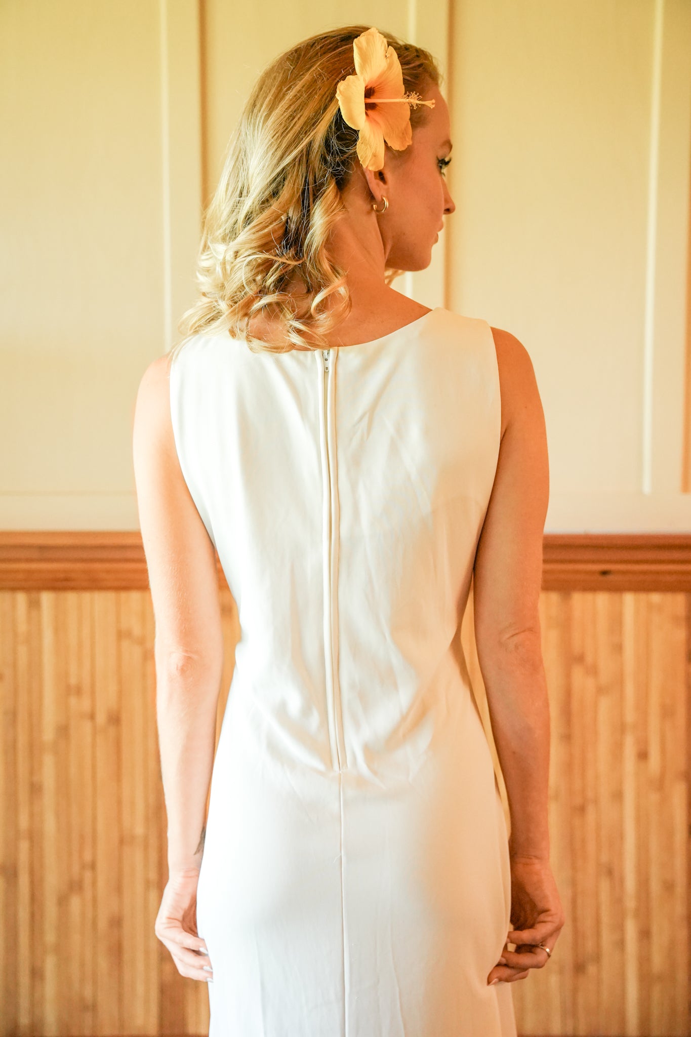 1980s Kamehameha Bridal Dress