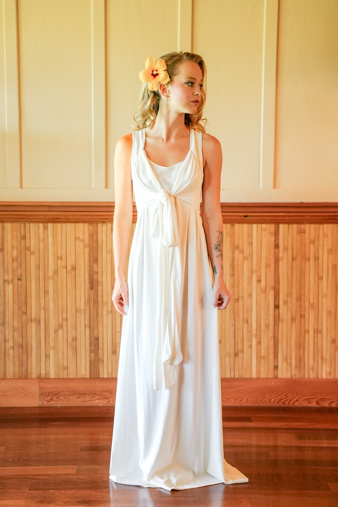 1980s Kamehameha Bridal Dress