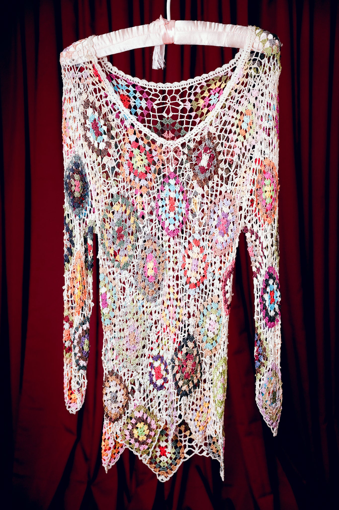 Crochet mini dress