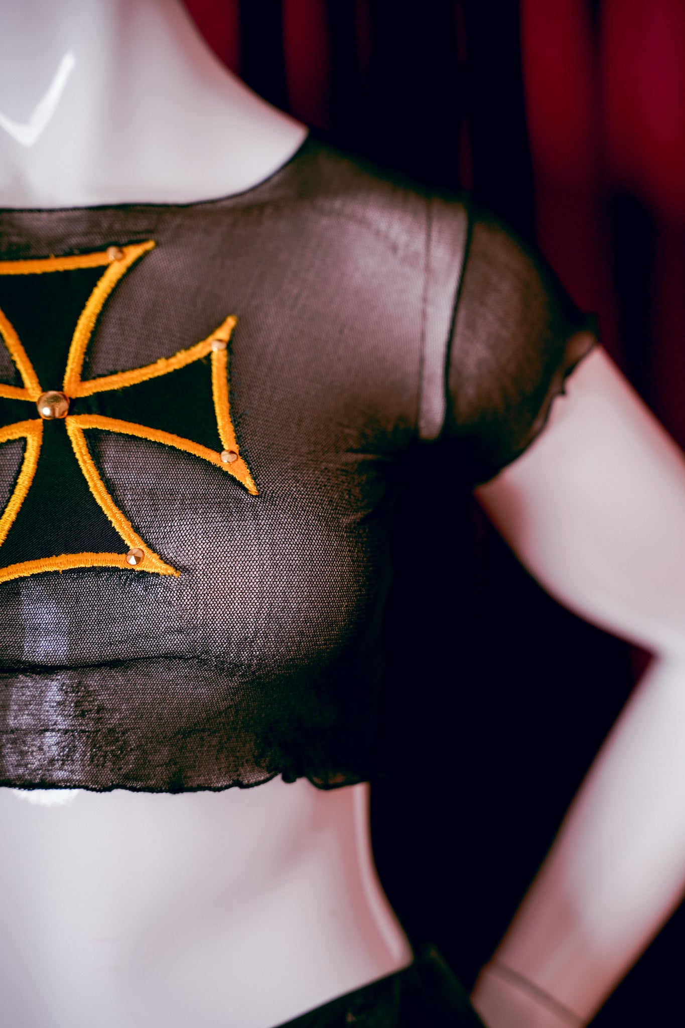 Vintage Punk Iron Cross Top