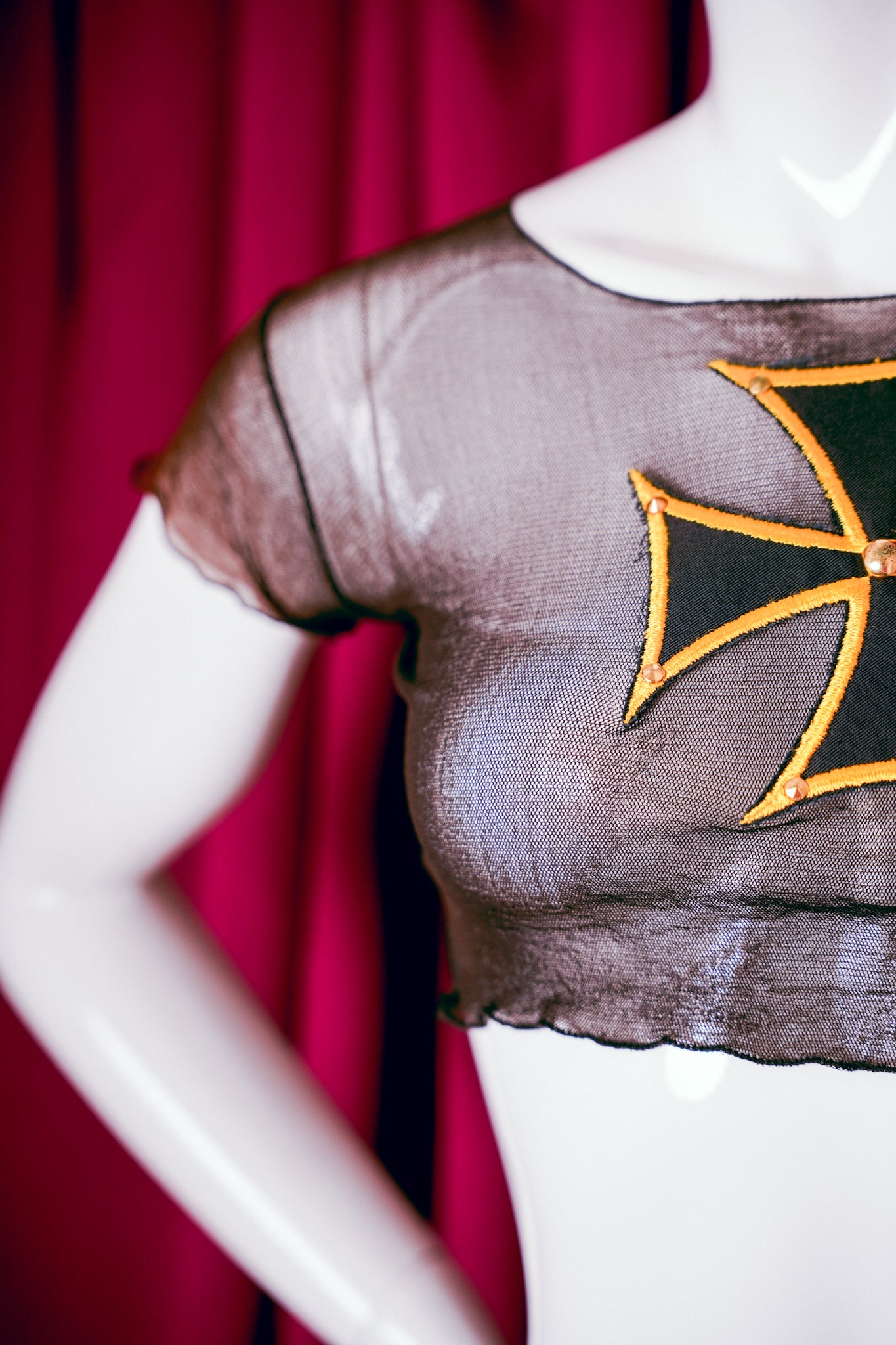 Vintage Punk Iron Cross Top