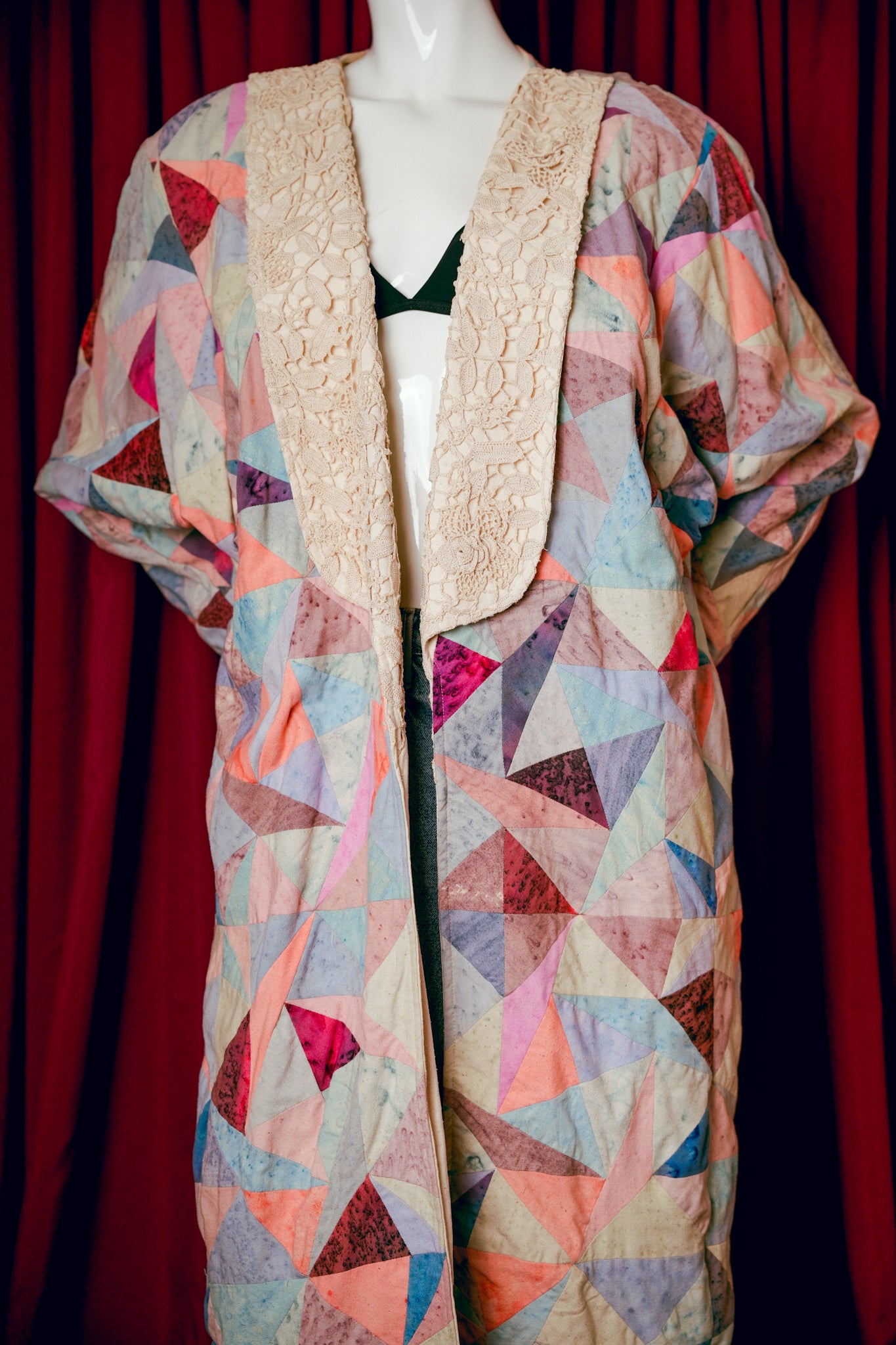 1990s Quilted Epic Lapel Coat