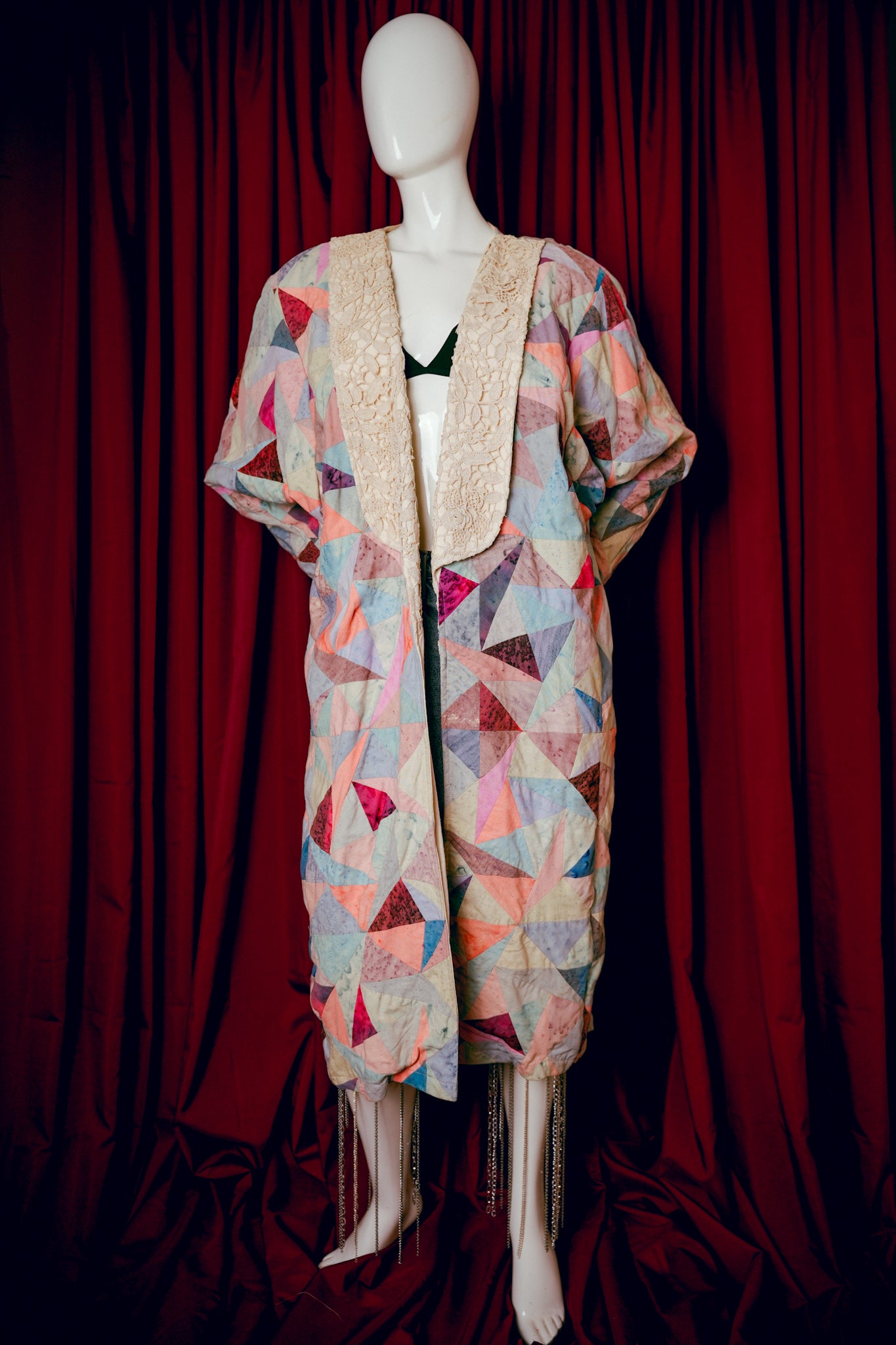 1990s Quilted Epic Lapel Coat