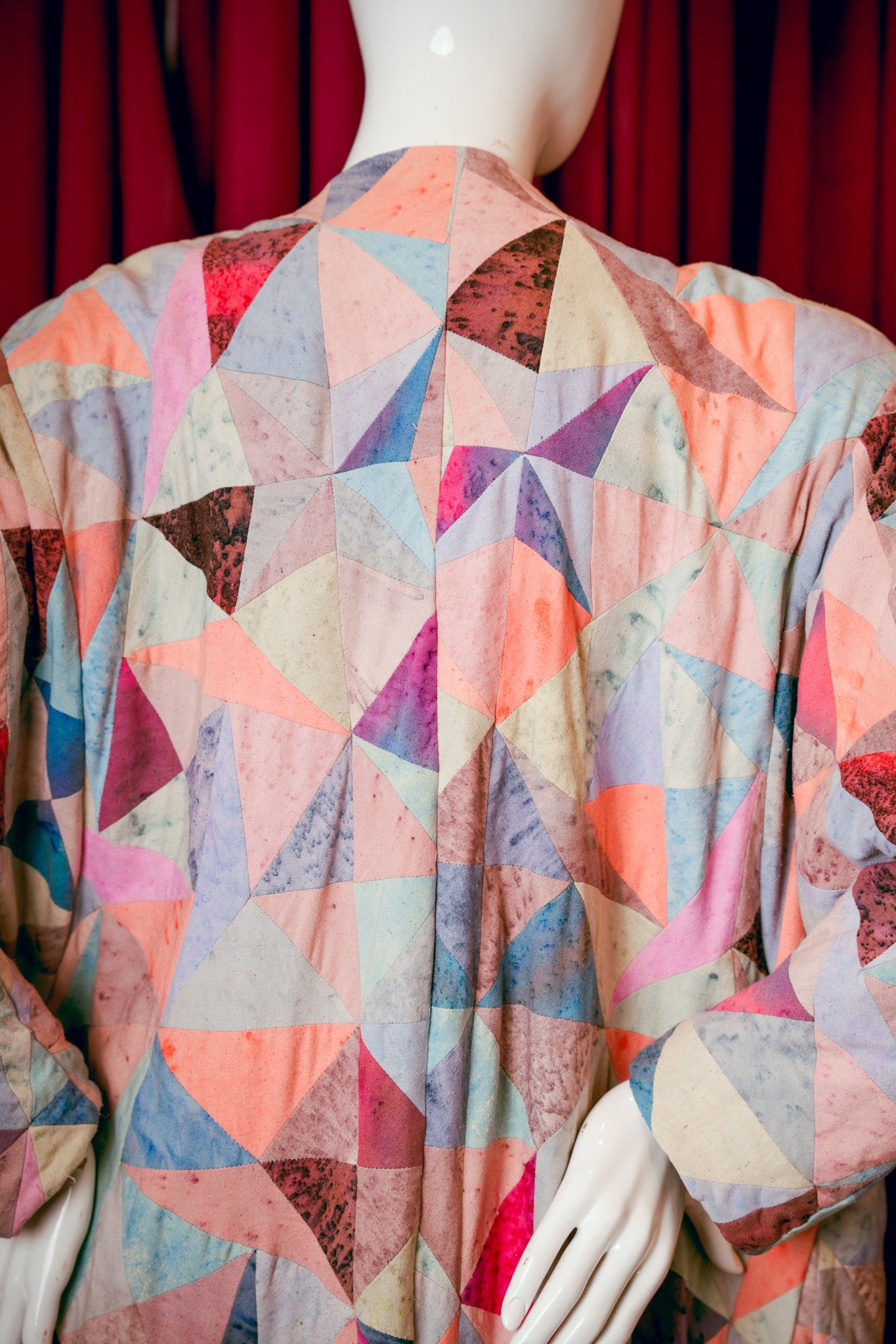 1990s Quilted Epic Lapel Coat