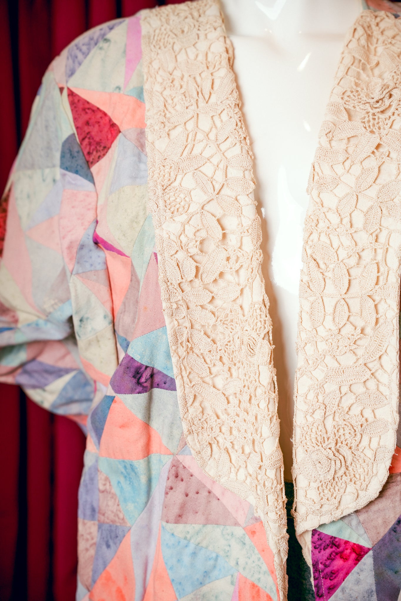 1990s Quilted Epic Lapel Coat