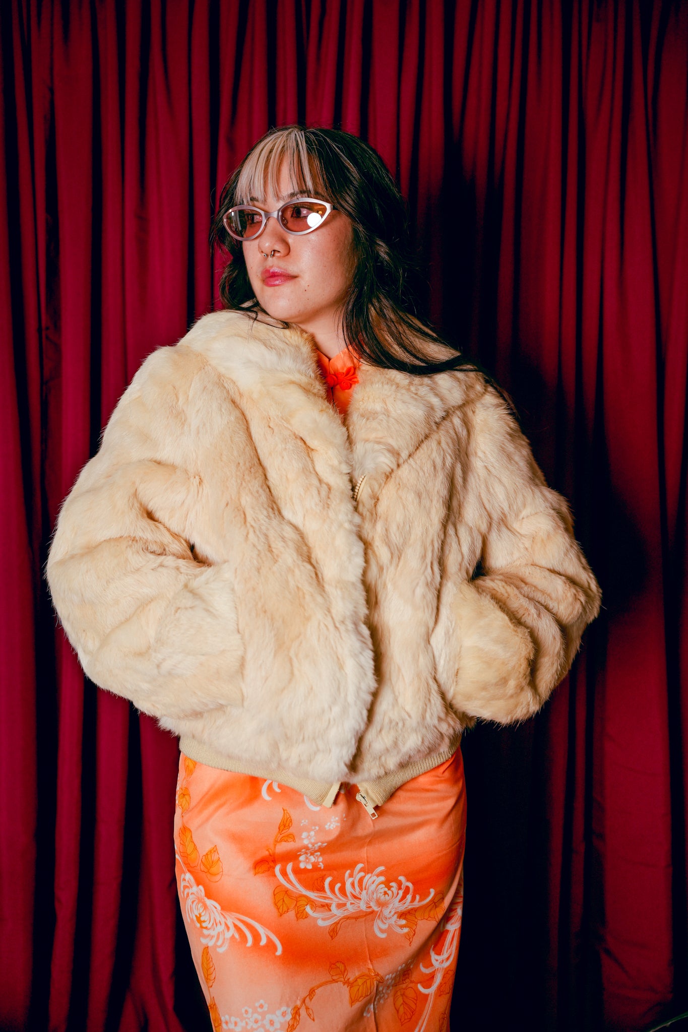 Vintage Mademoiselle Rabbit Fur Coat