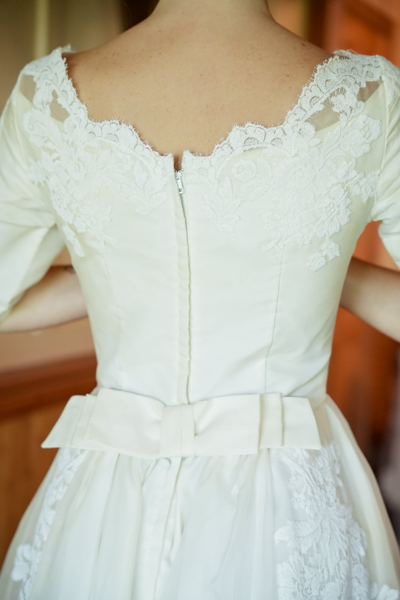Delicate Lace Wedding Gown