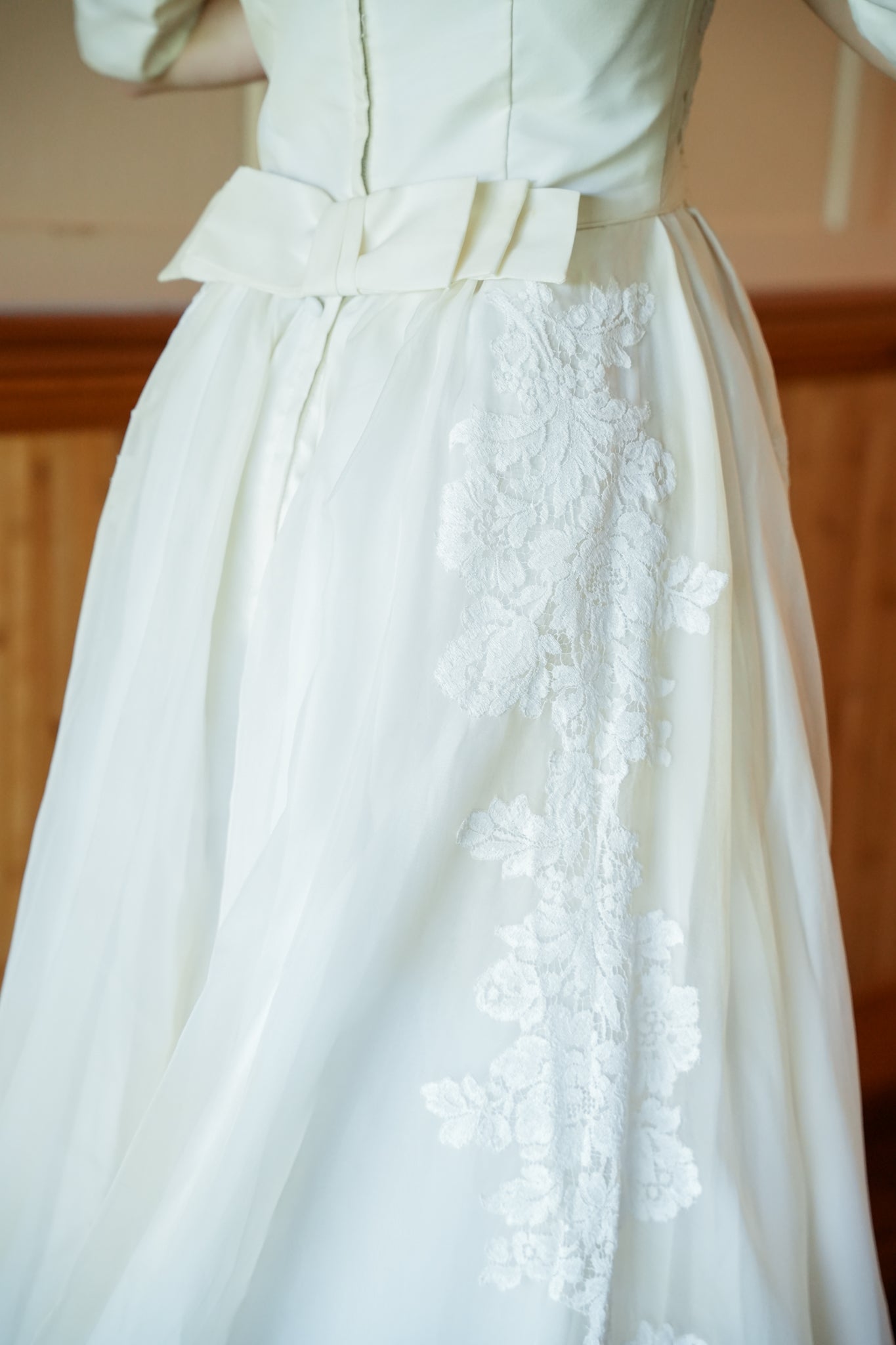 Delicate Lace Wedding Gown