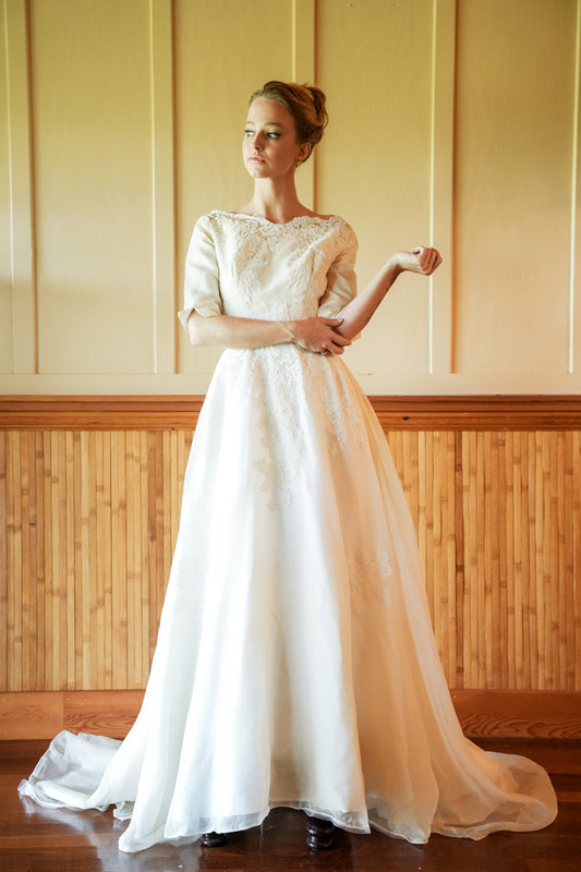 Delicate Lace Wedding Gown