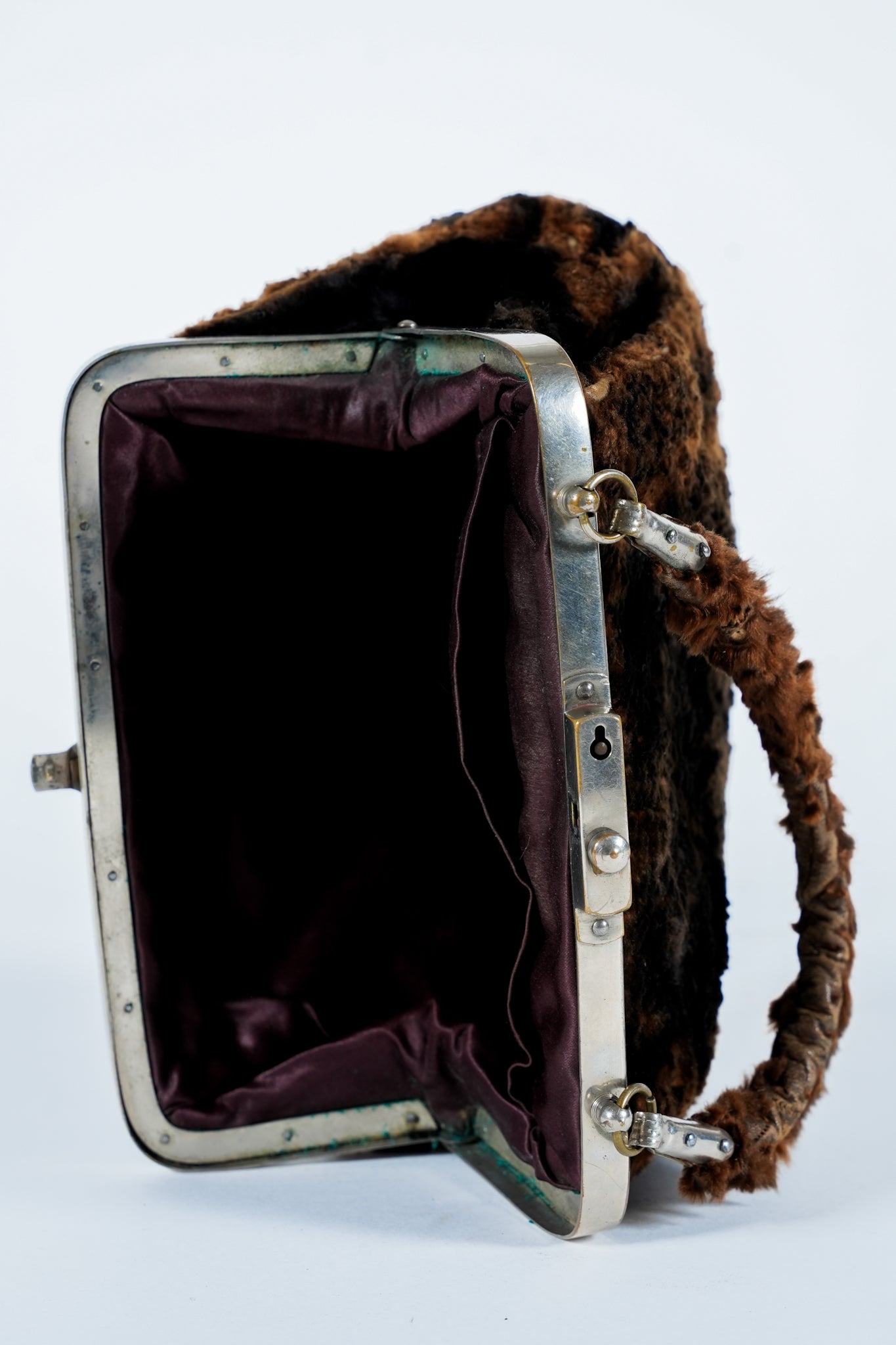 Vintage Brown Fur Mini Purse