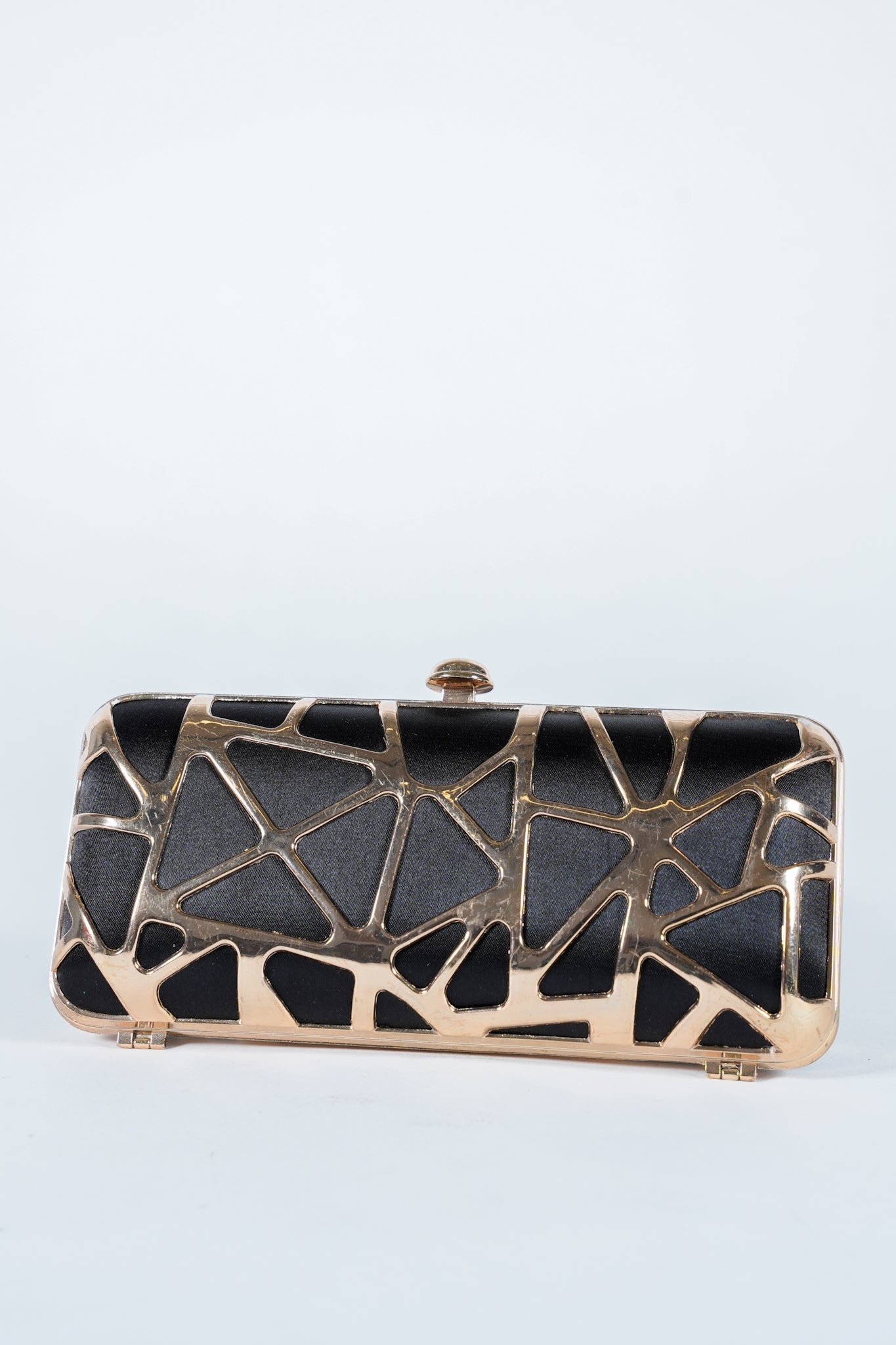 Sephora Black and Gold Hard Clutch