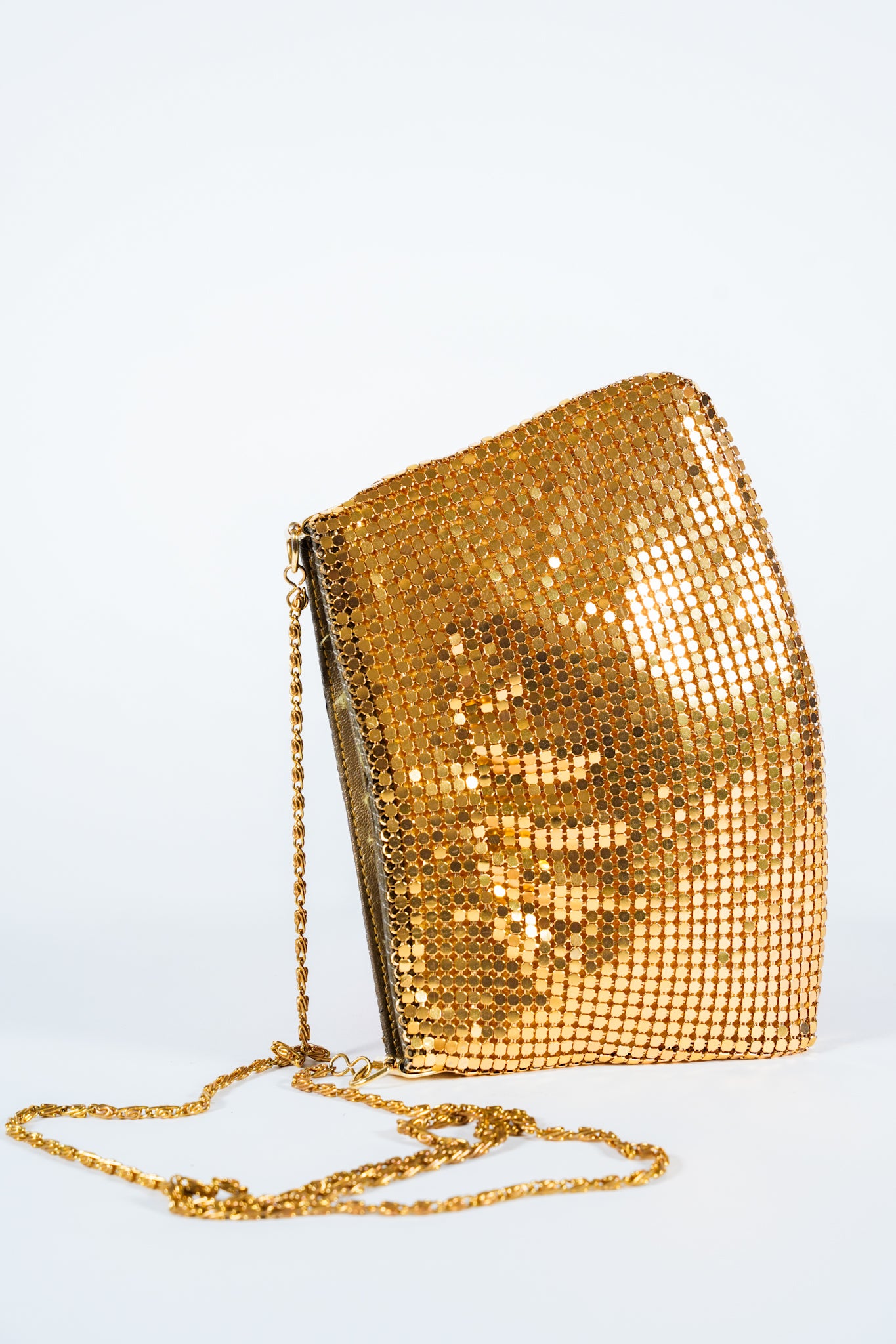 Vintage Gold Chainmail Mini Purse