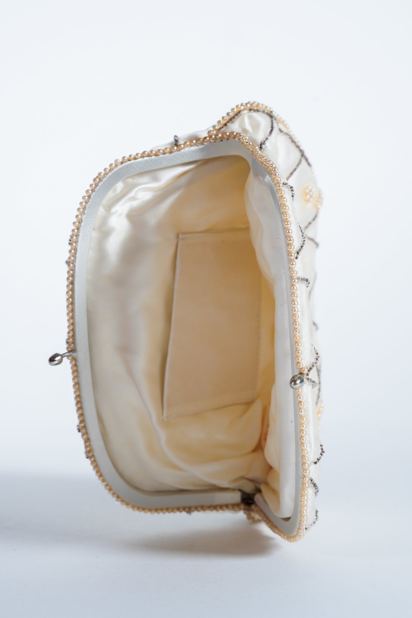 Vintage Beaded Diamond Clutch