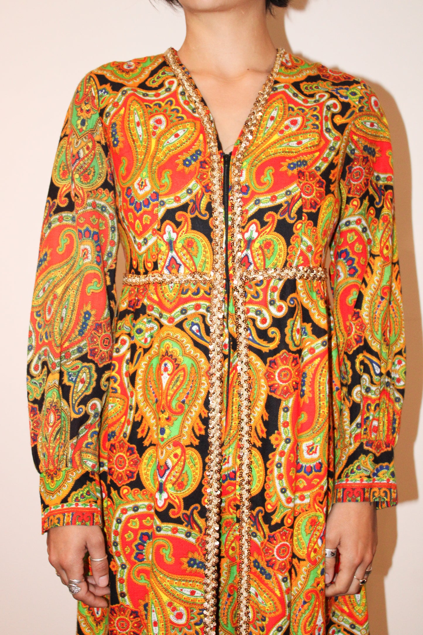 1960s Sears Psychedelic Print Jumpsuit