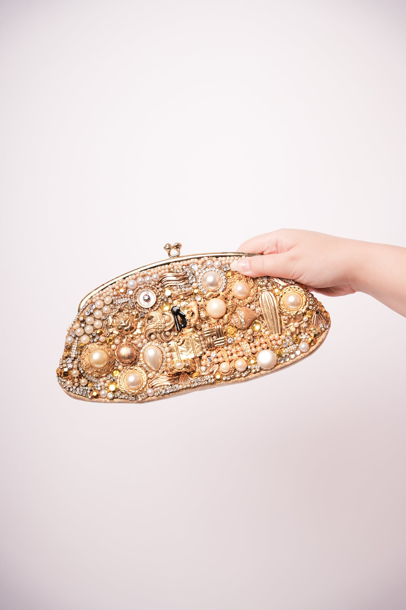 Vintage Handmade Jewel Clutch