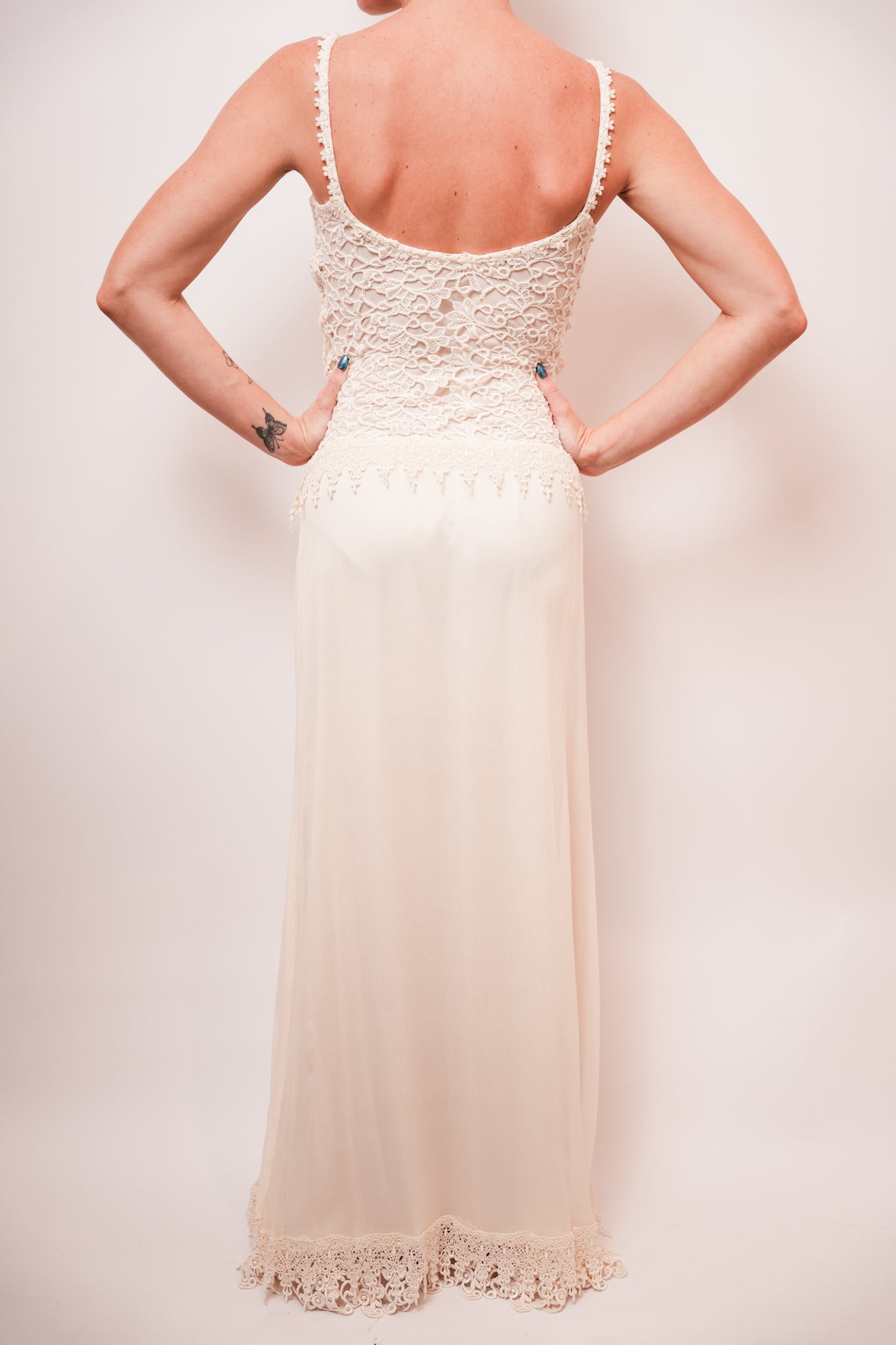 Boho Lacey Bridal Dress