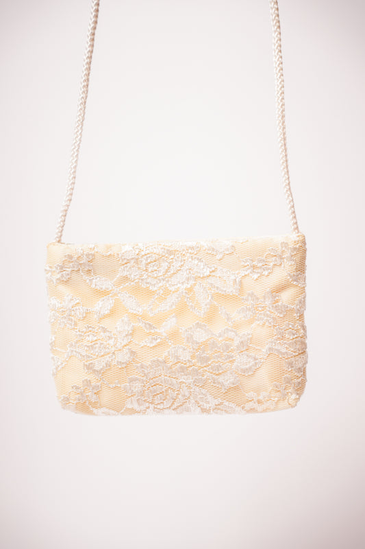 Vintage White Lacey Mini Purse