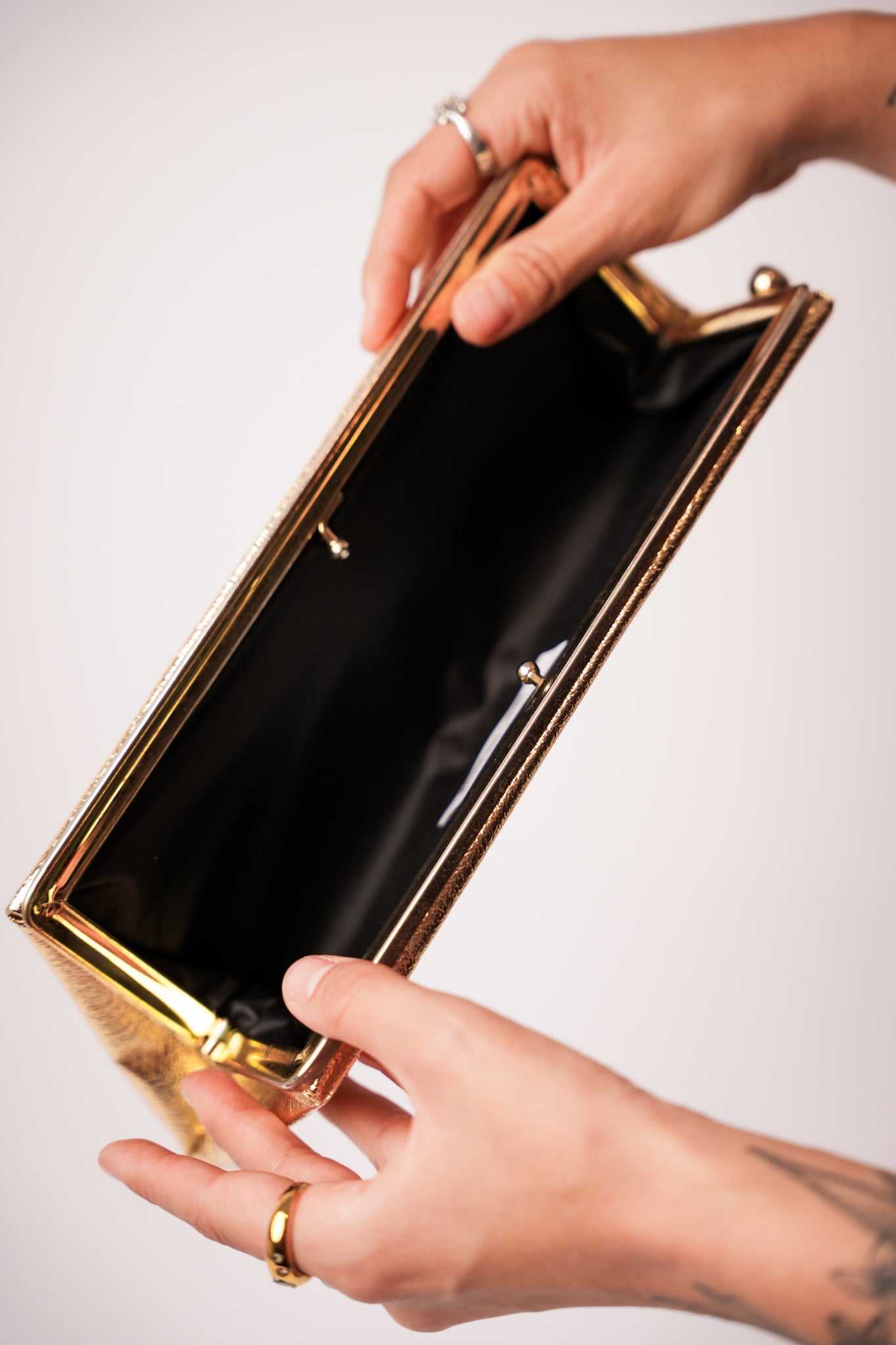 Vintage Long Gold Clutch