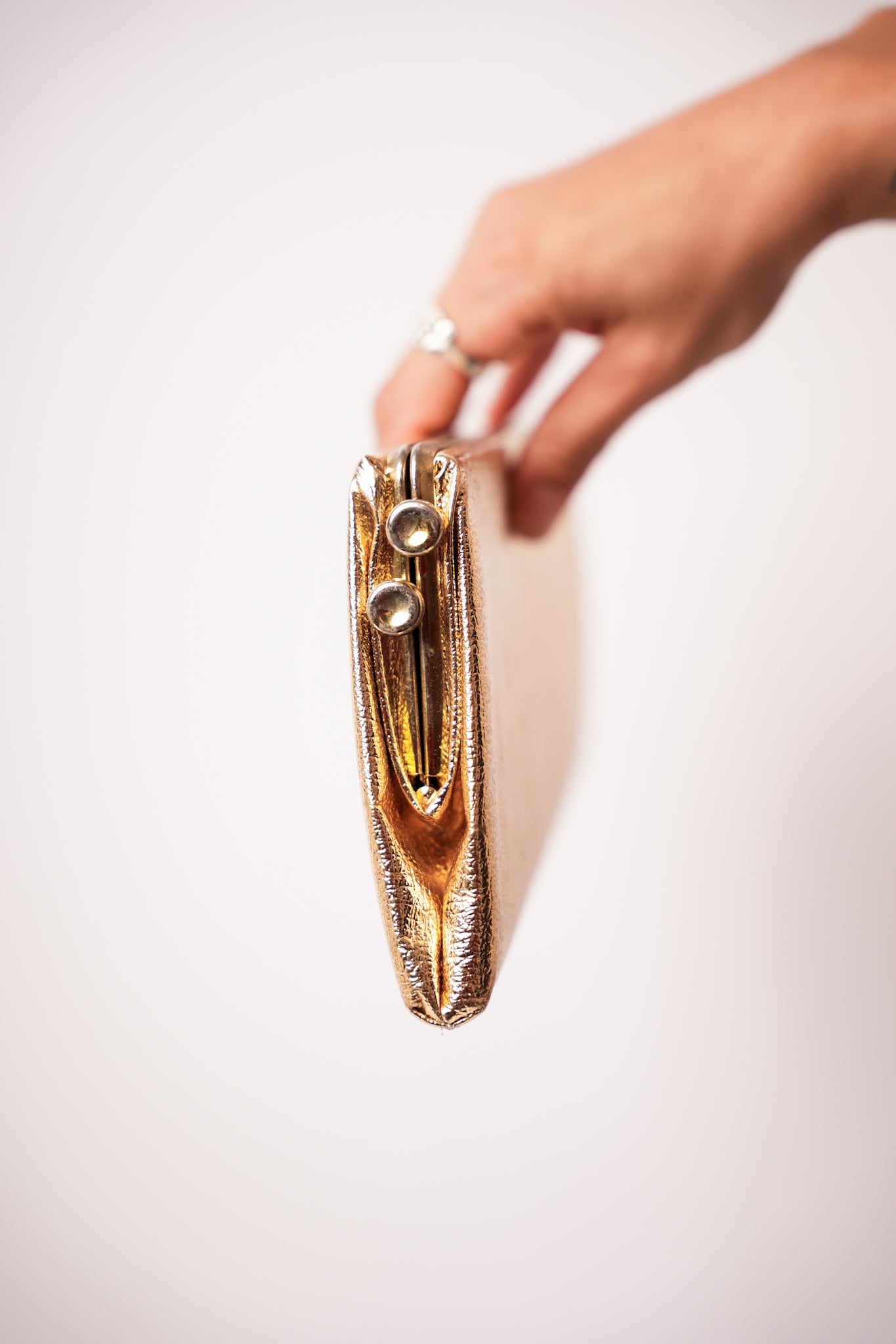 Vintage Long Gold Clutch