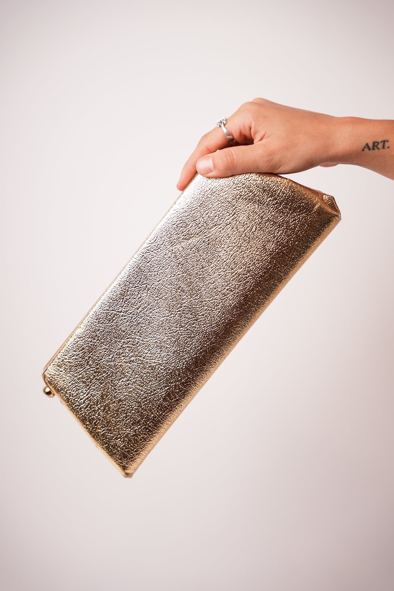 Vintage Long Gold Clutch