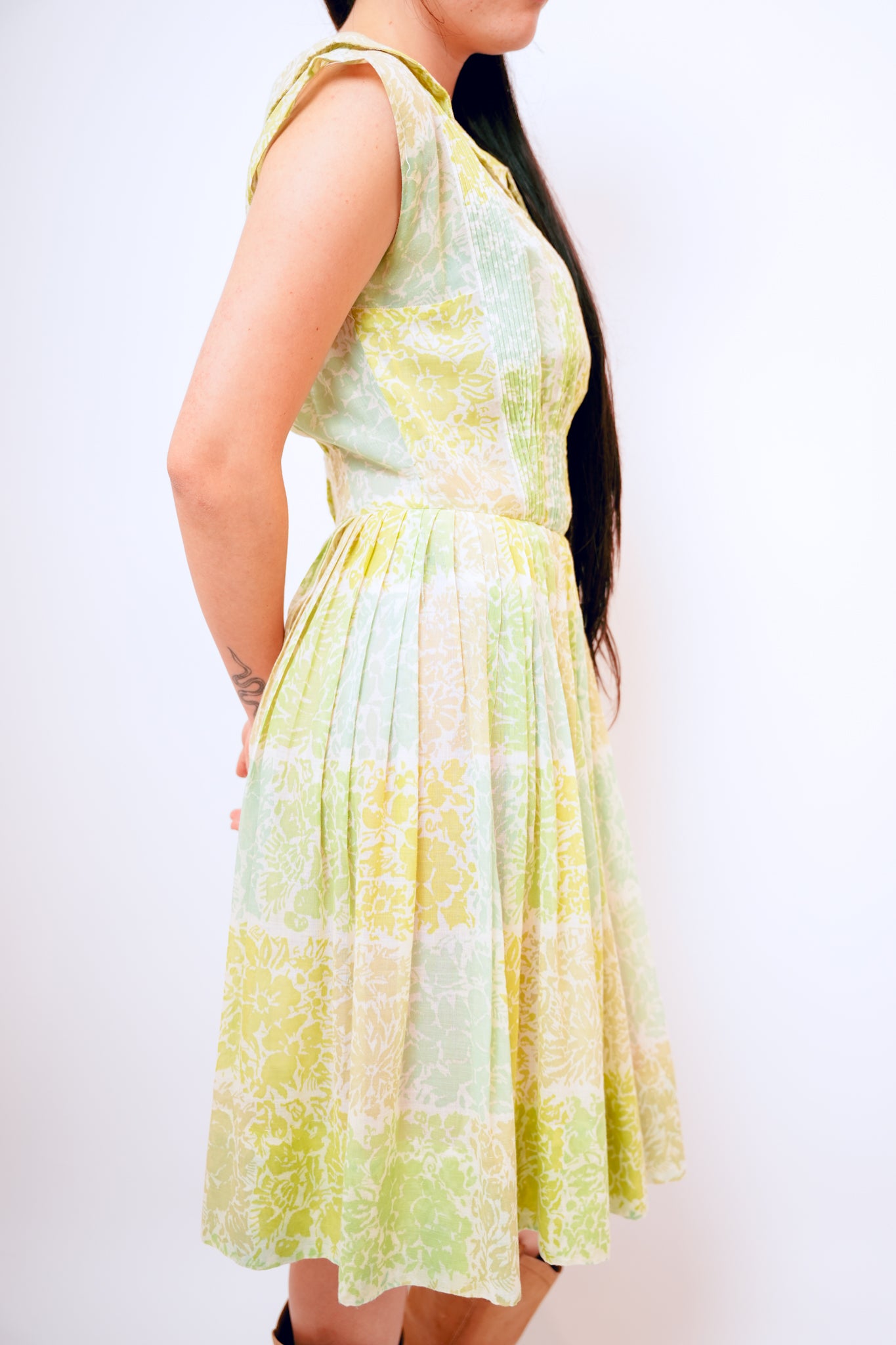 1950s RK Originals Sheer Green Dress