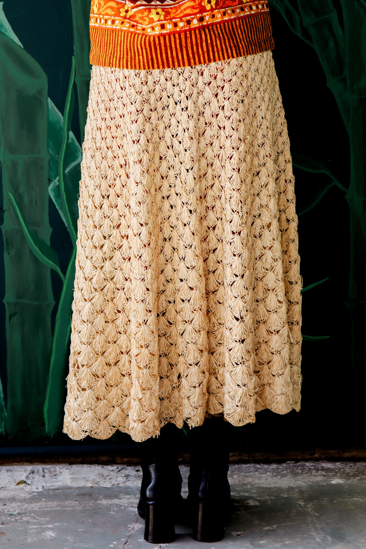 Vintage Handmade Grass Skirt