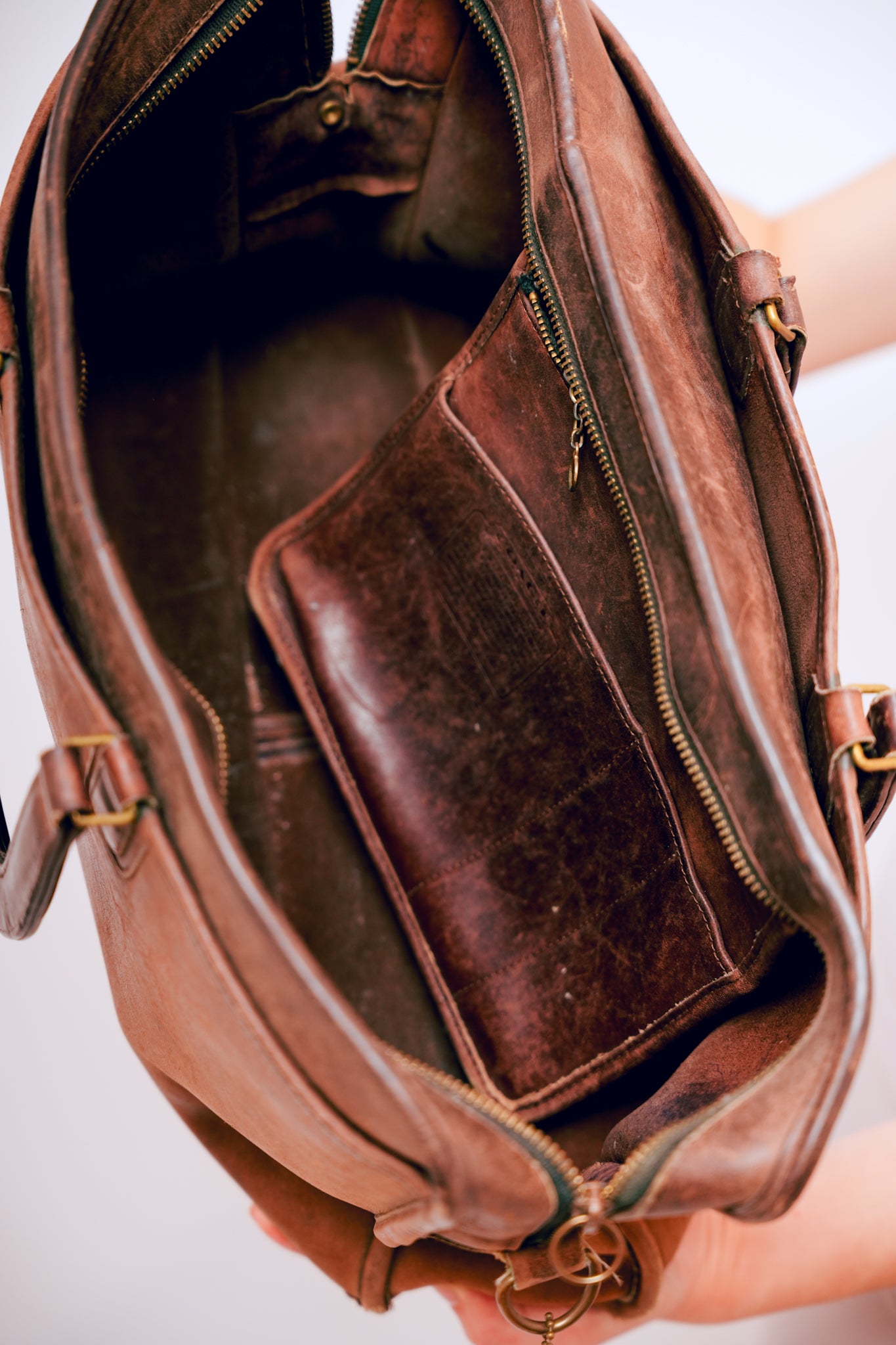Vintage Brown Coach Briefcase