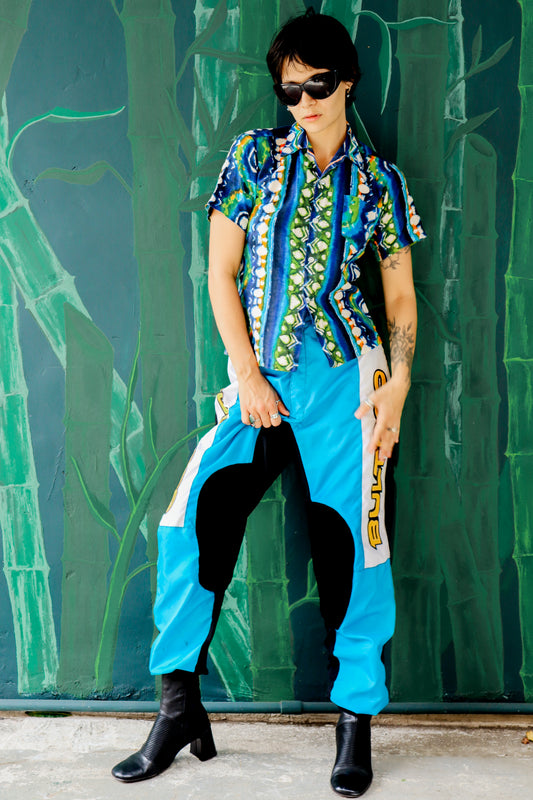 Blue Bultaco Moto Pants