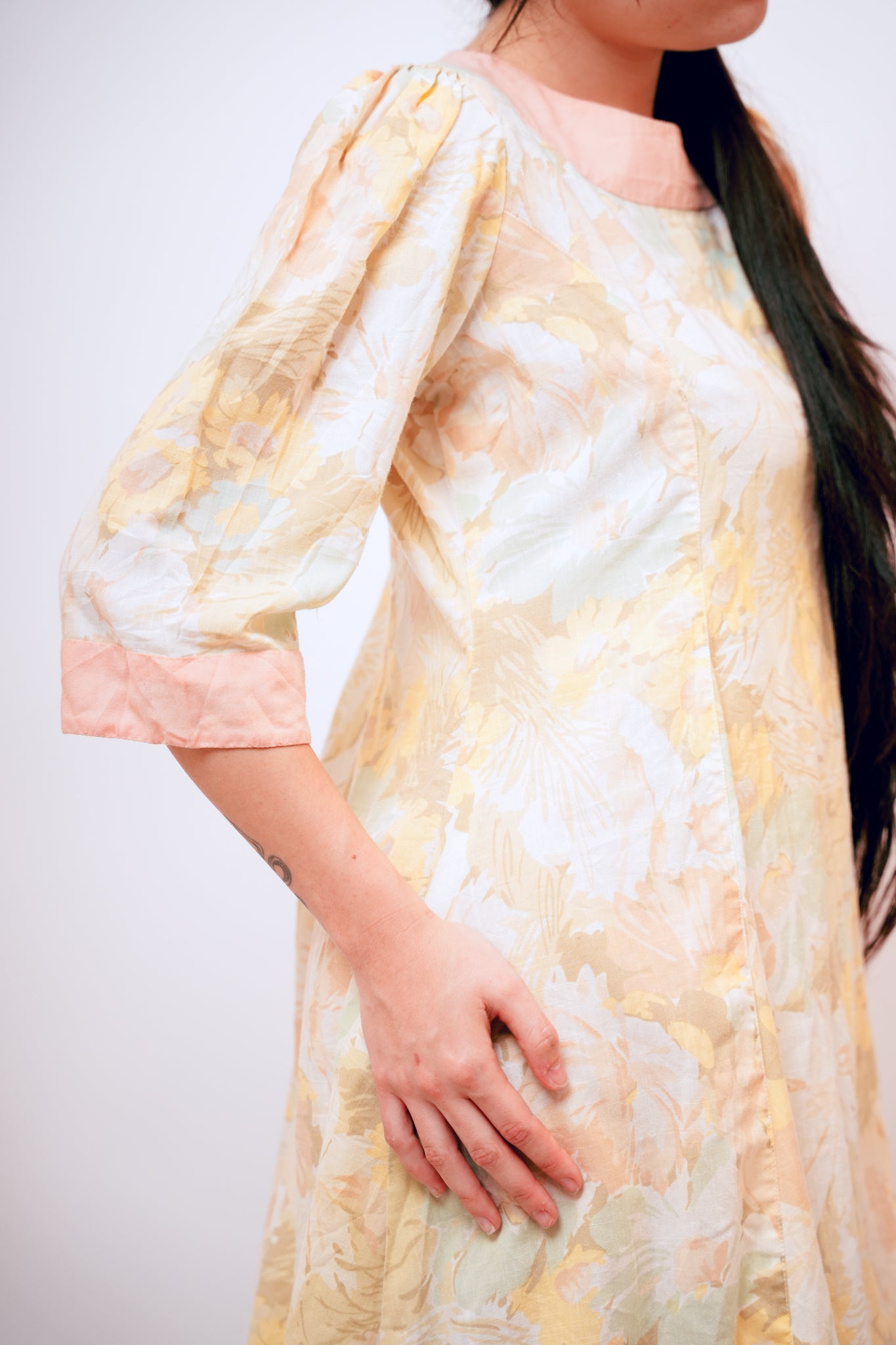 Vintage Cotton Floral Prairie Dress