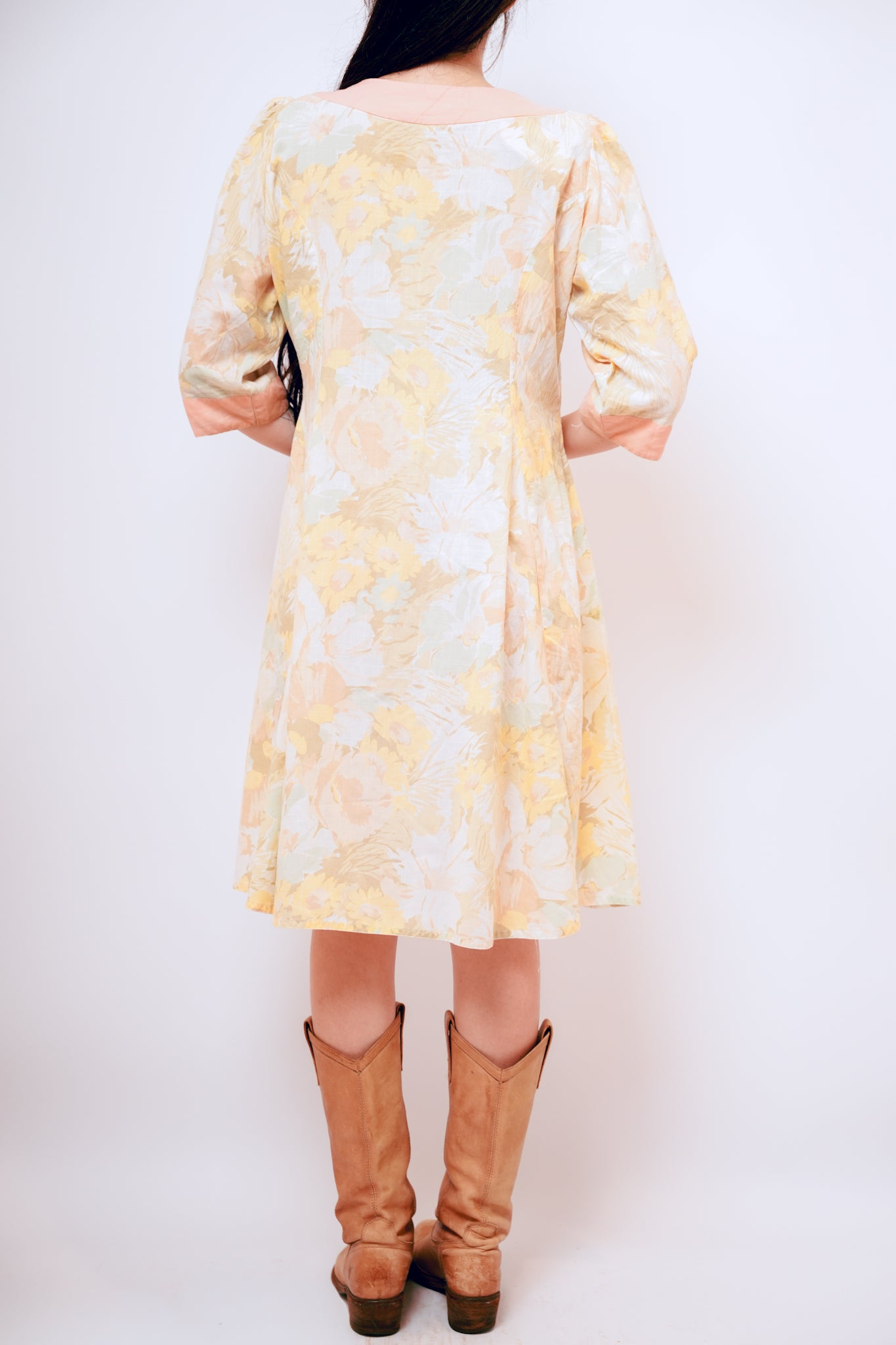 Vintage Cotton Floral Prairie Dress