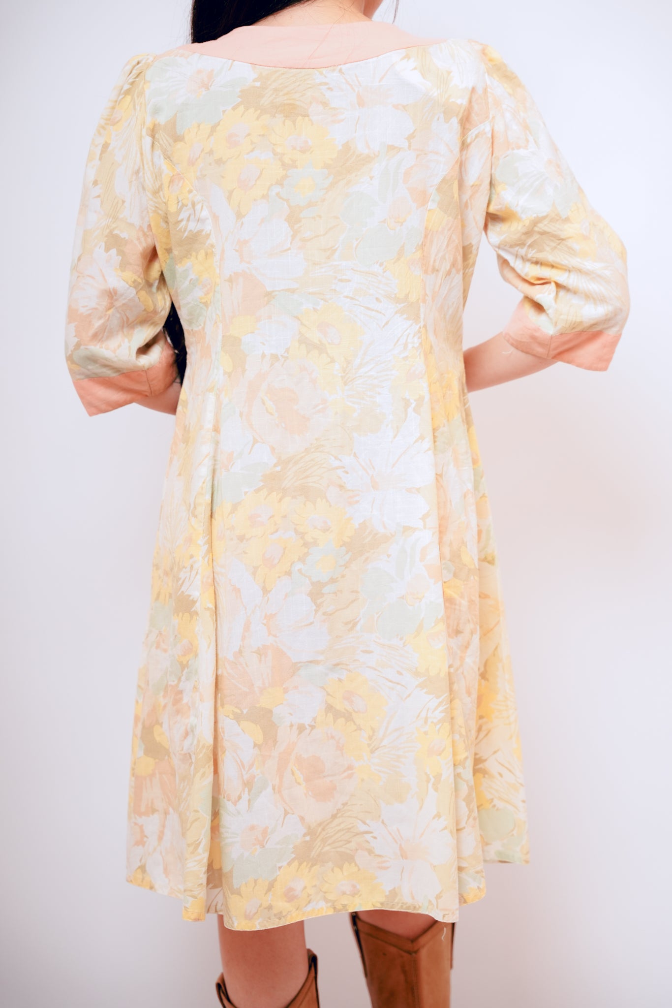 Vintage Cotton Floral Prairie Dress