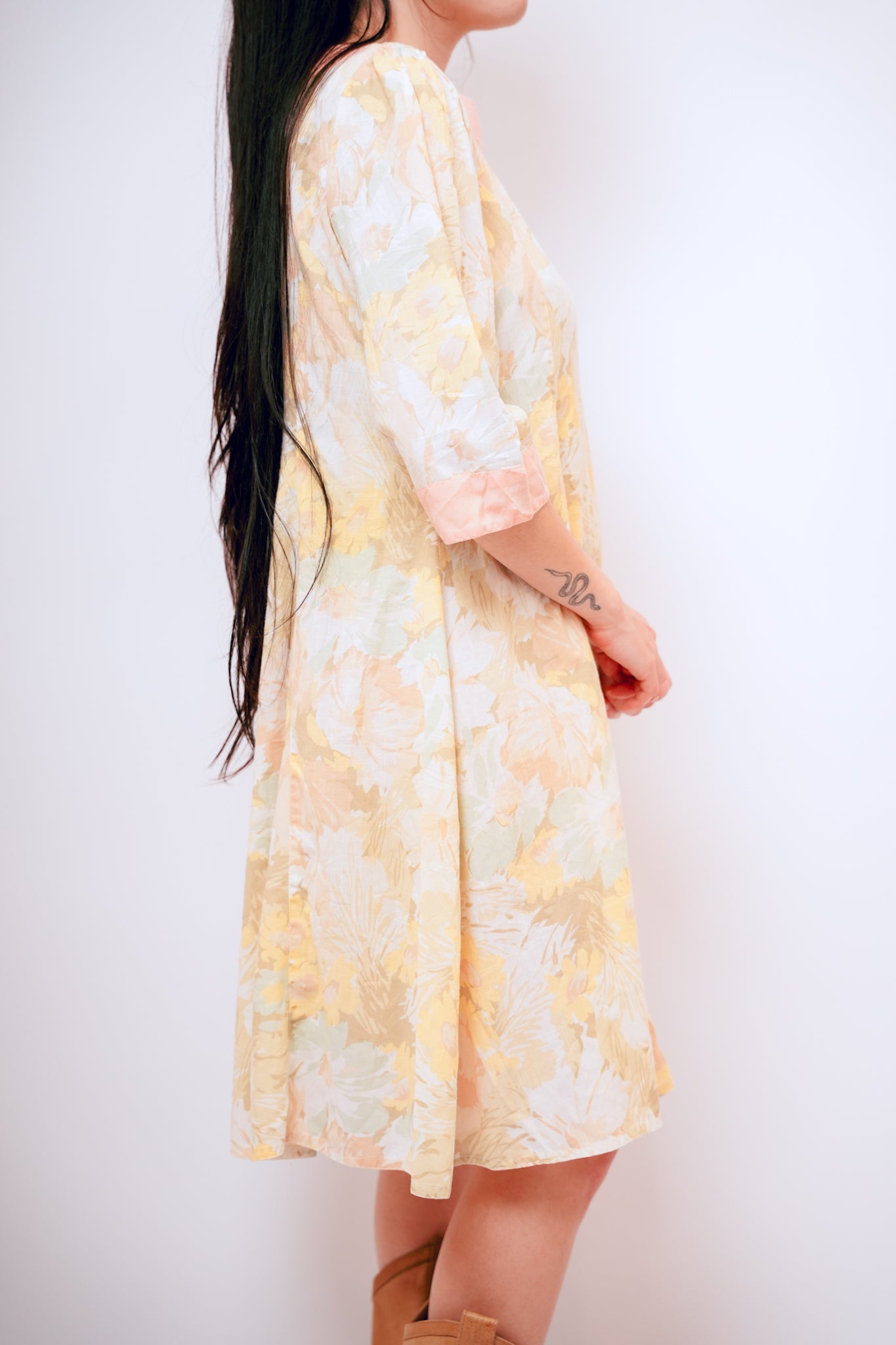 Vintage Cotton Floral Prairie Dress
