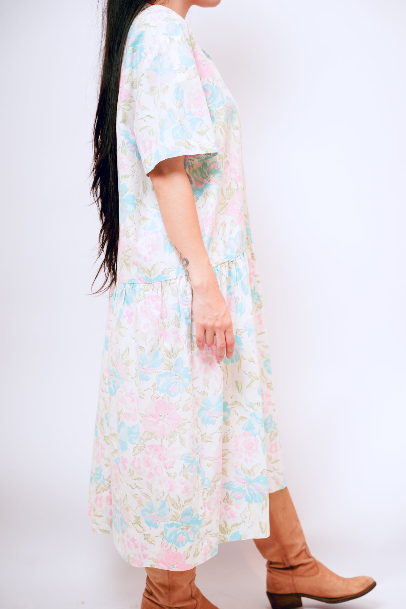 Vintage Floral Cottage Dress