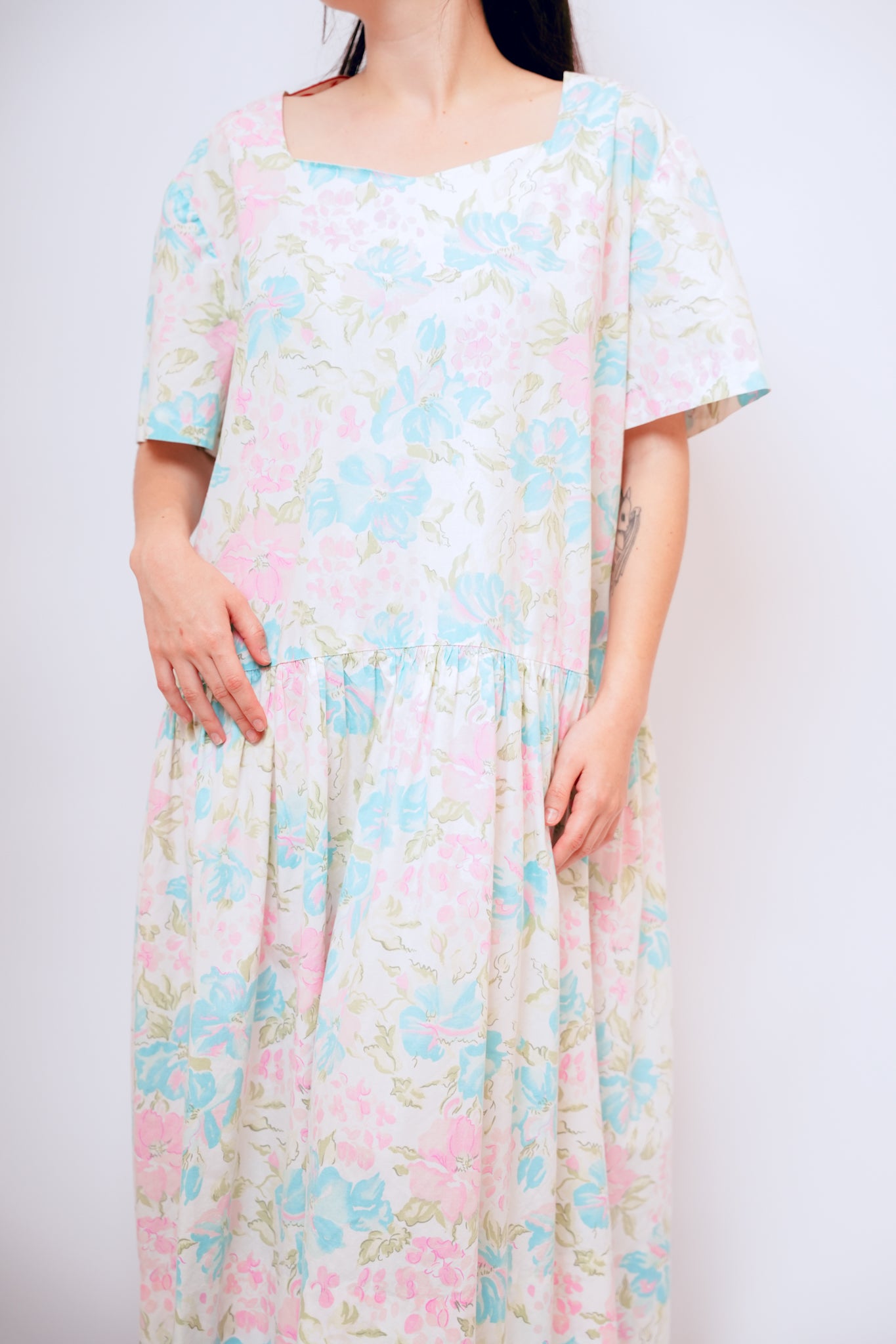 Vintage Floral Cottage Dress