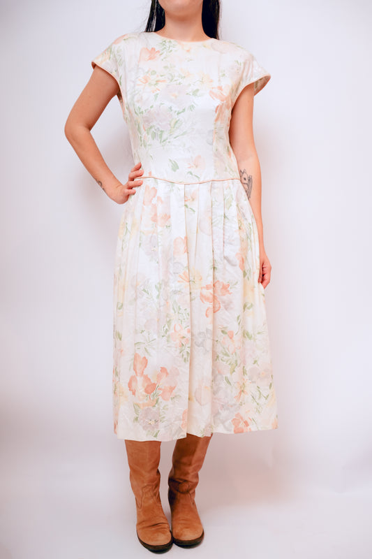 1960's Jerell Floral Day Dress