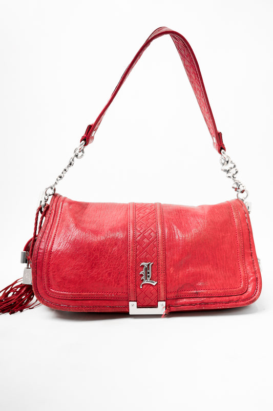 Red L.A.M.B Leather Handbag