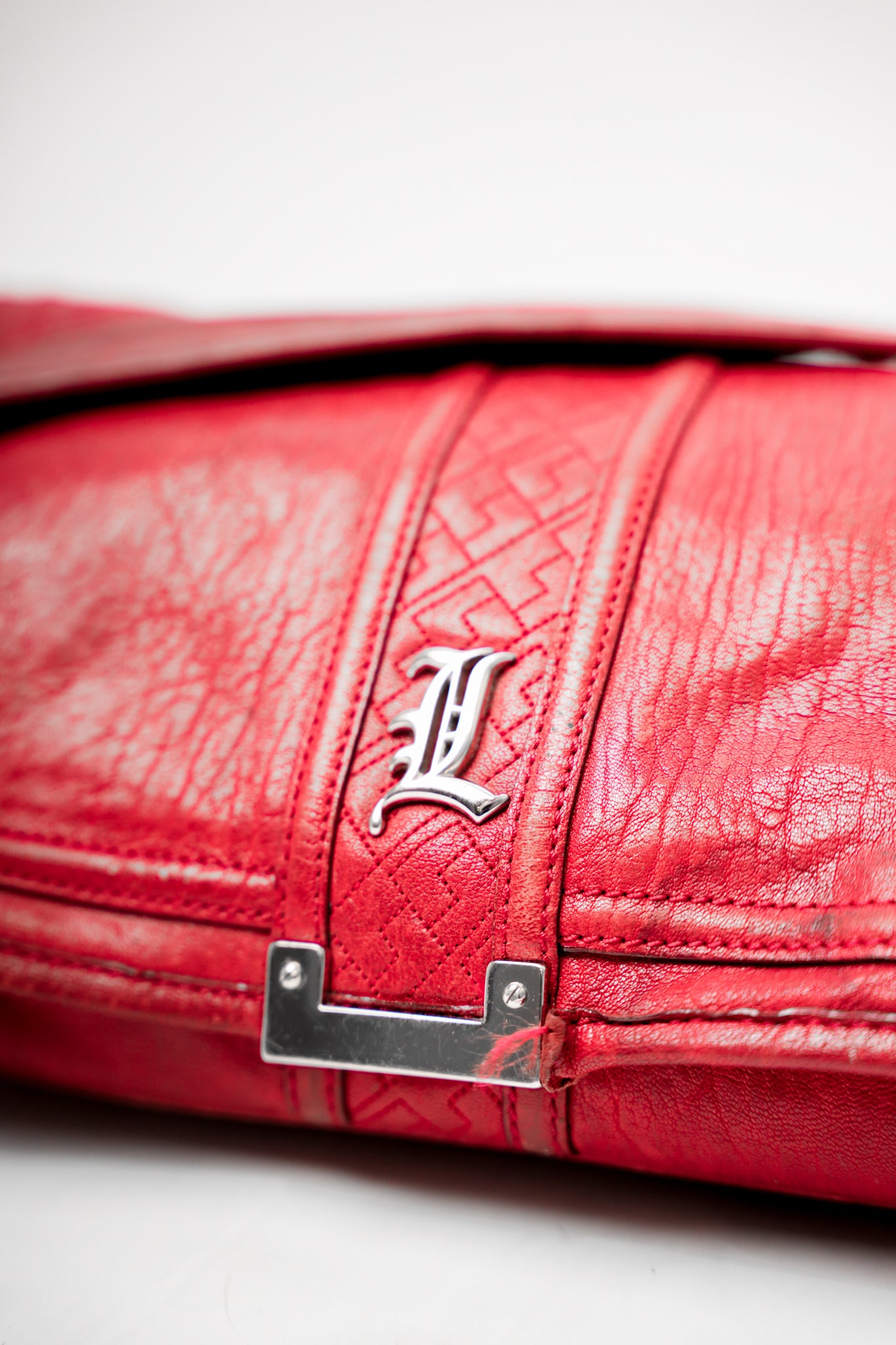 Red L.A.M.B Leather Handbag
