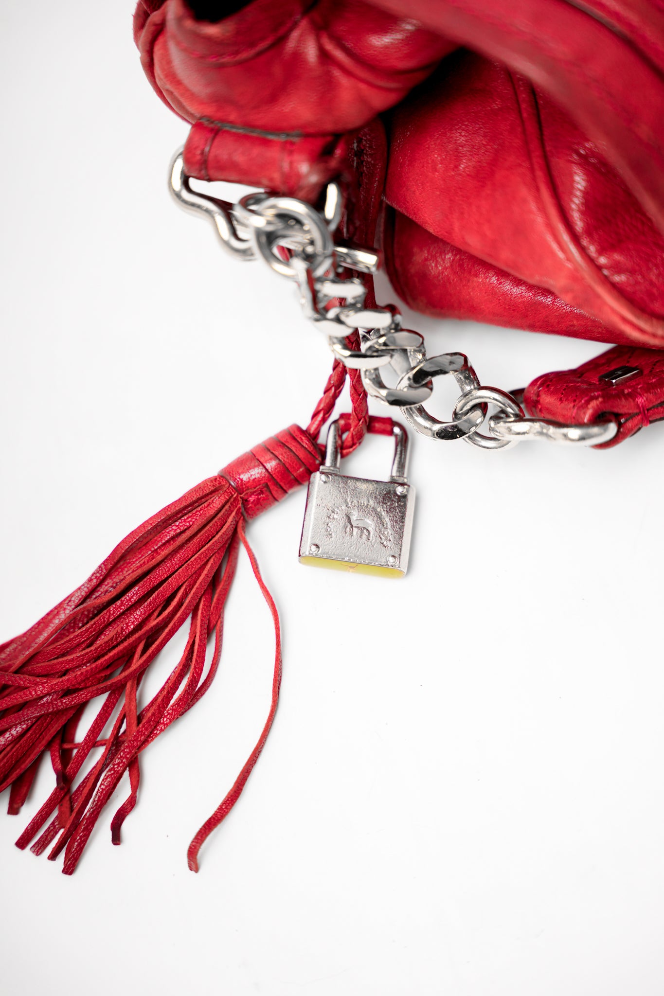 Red L.A.M.B Leather Handbag