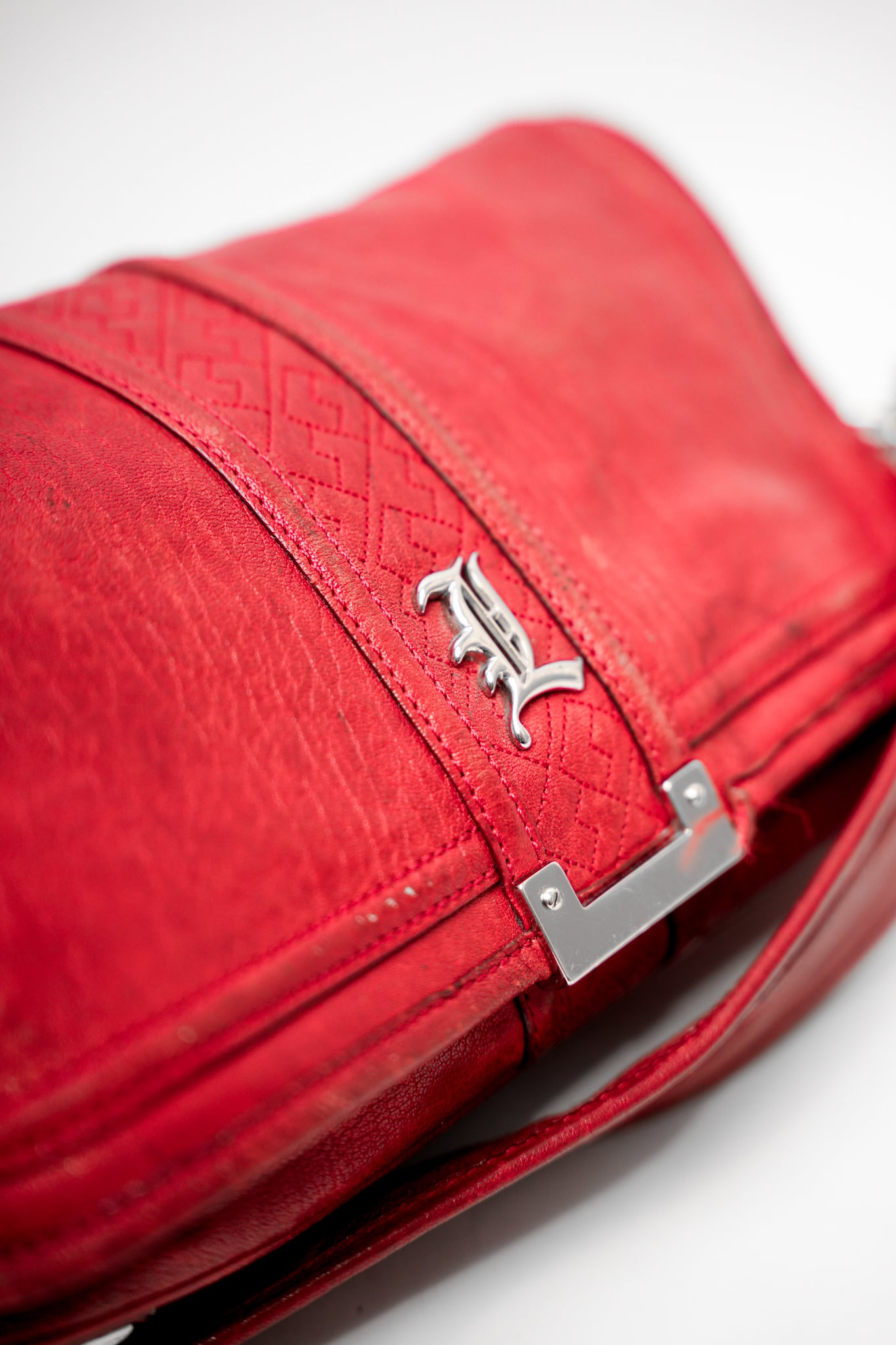 Red L.A.M.B Leather Handbag