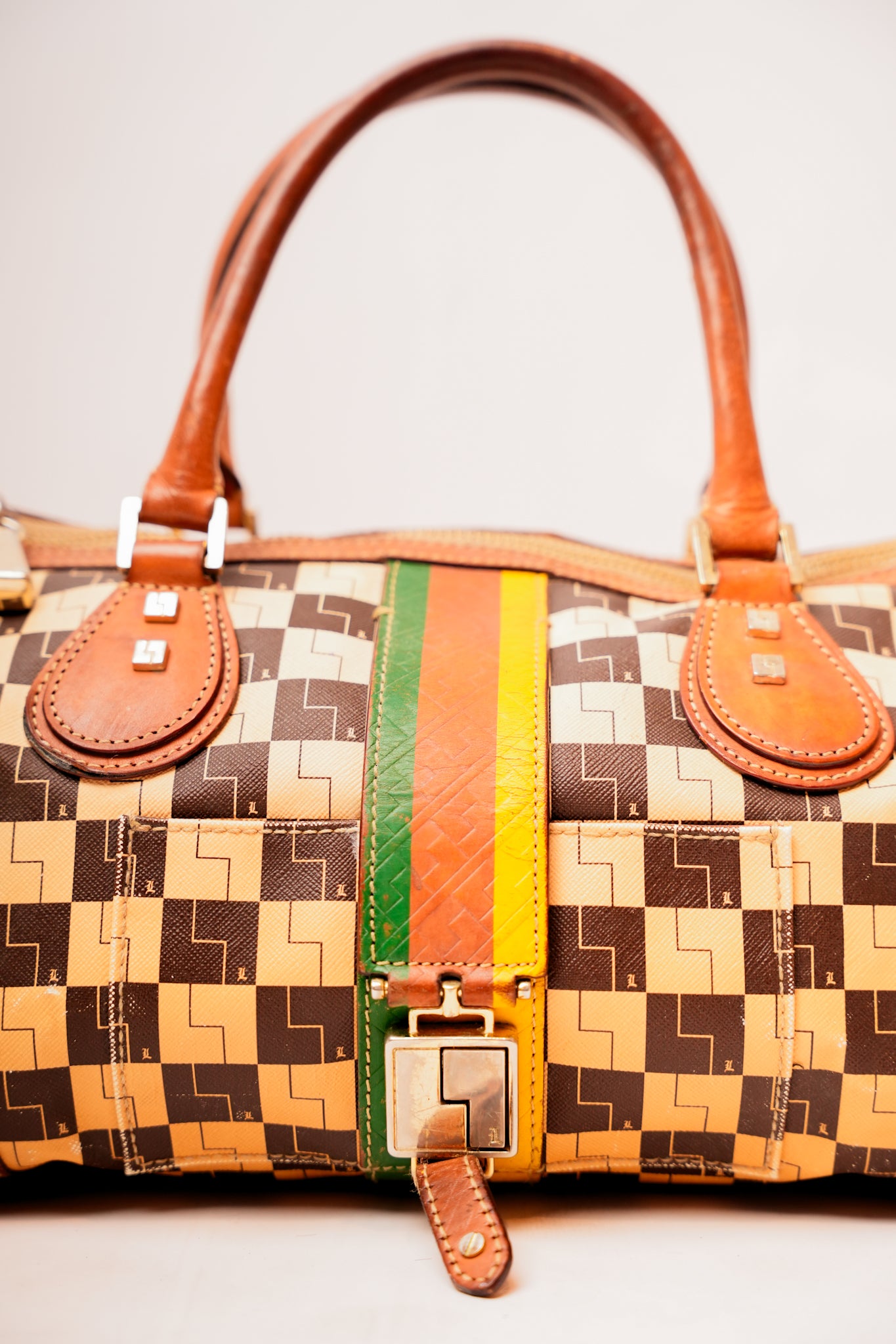 L.A.M.B. Checkered Ombre Handbag