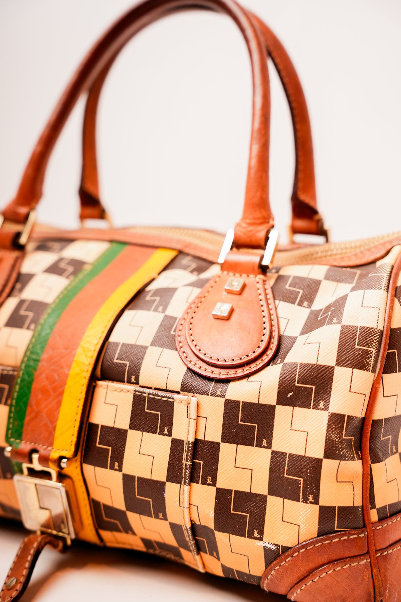 L.A.M.B. Checkered Ombre Handbag