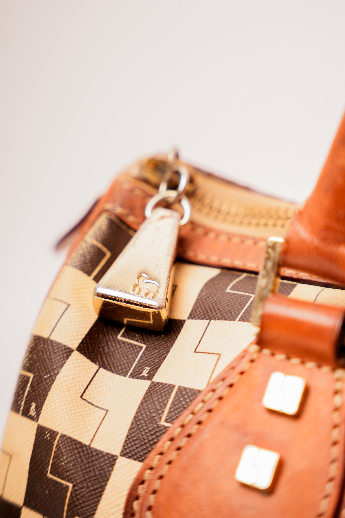 L.A.M.B. Checkered Ombre Handbag