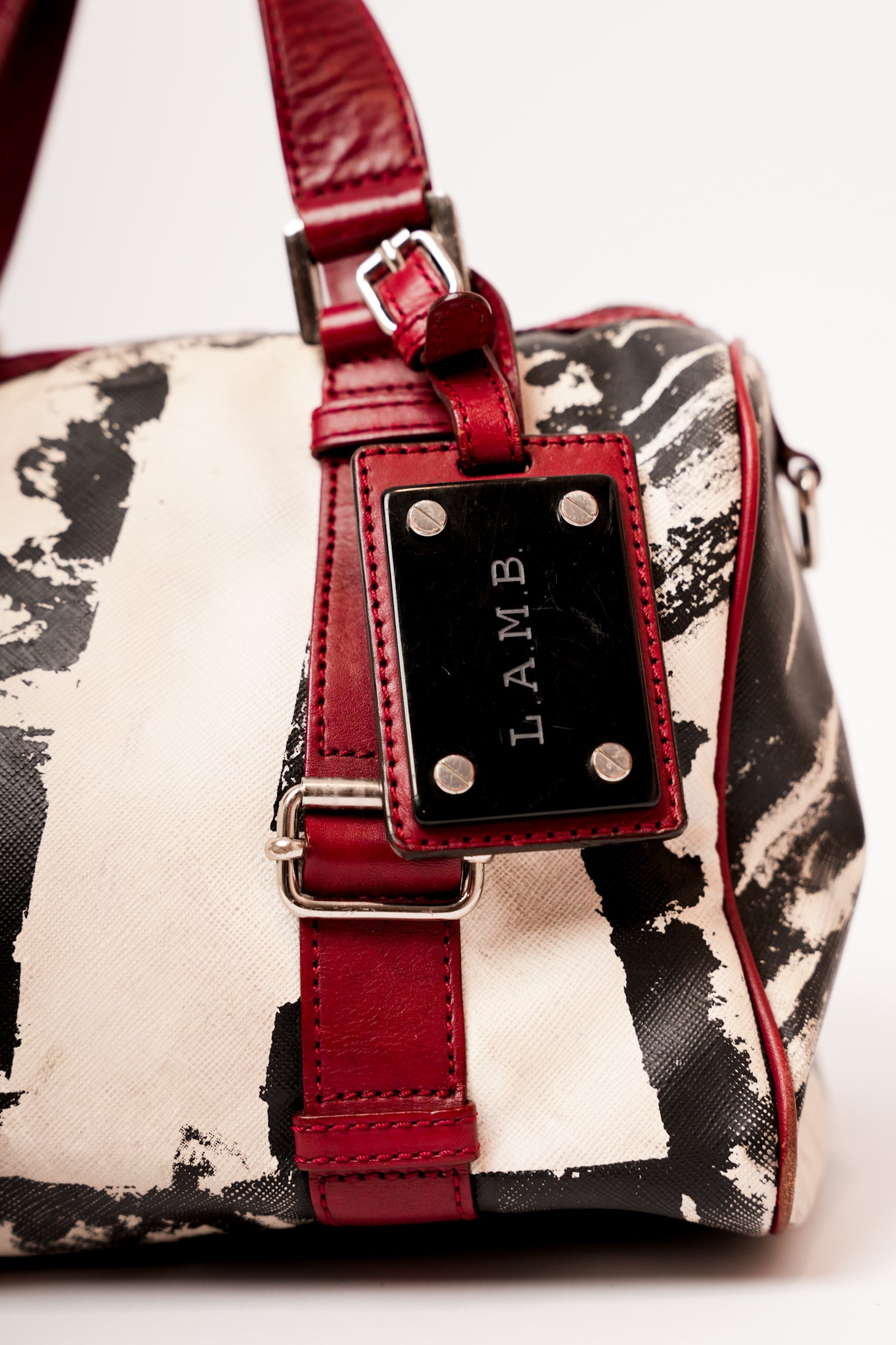 Y2K Abstract Print L.A.M.B Bag