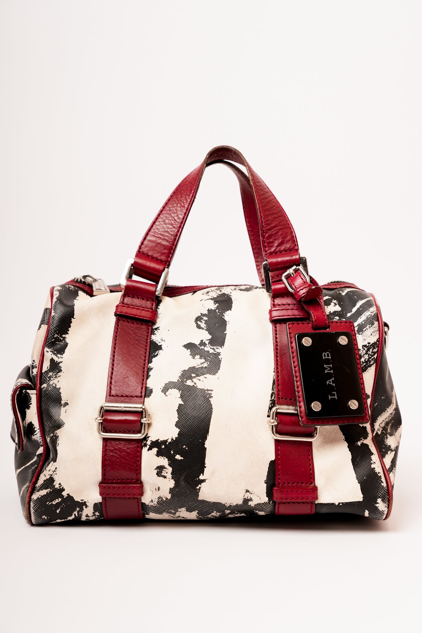 Y2K Abstract Print L.A.M.B Bag