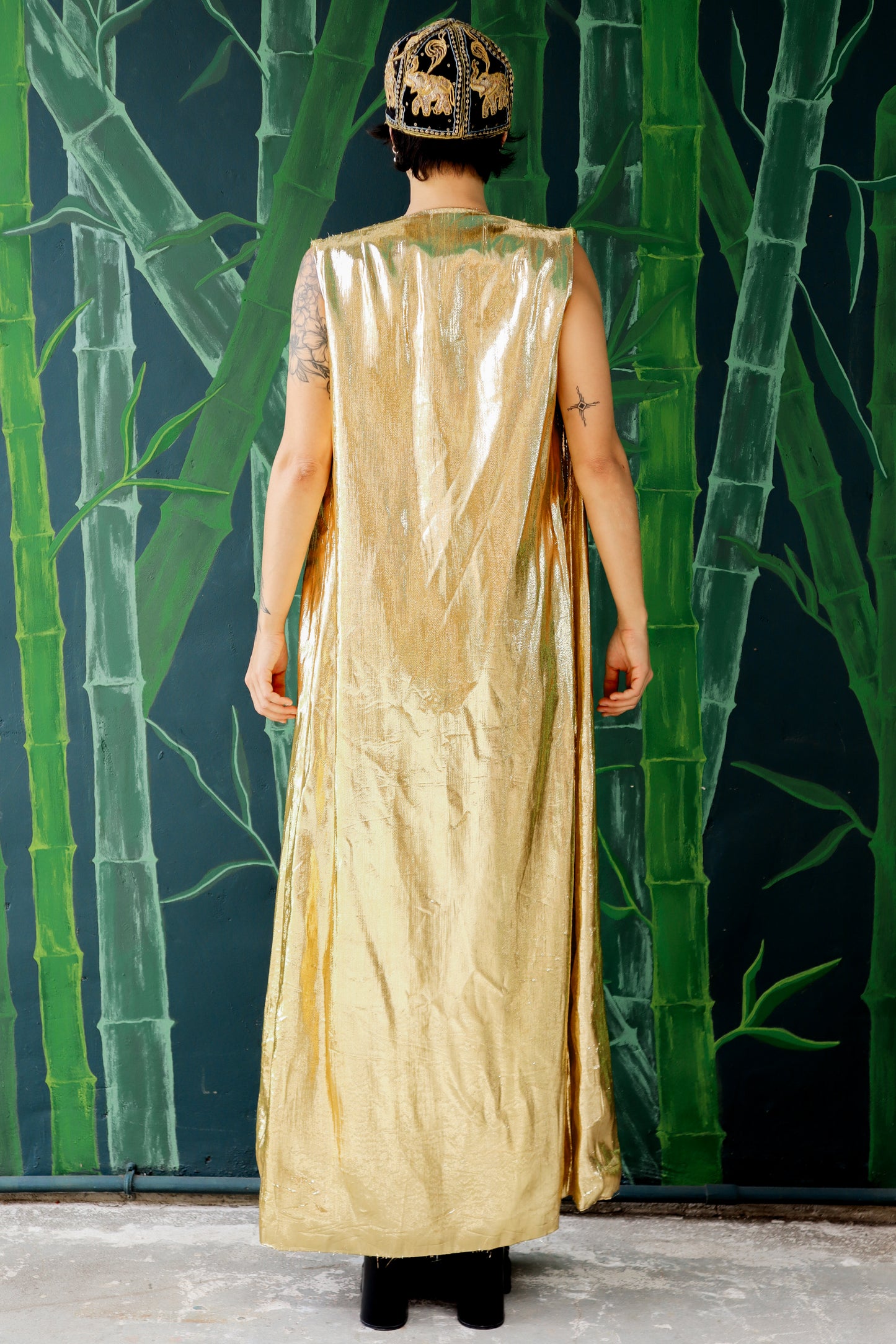 Vintage Gold Vest Duster